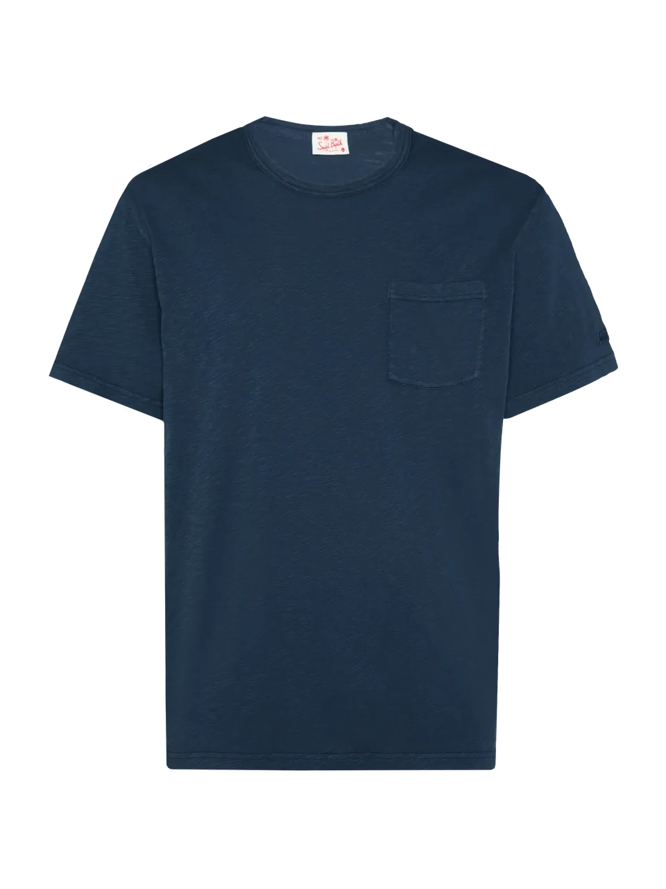 mc2-saint-barth-president-t-shirt-uomo-cotone-fiammato-blu-navy image 1