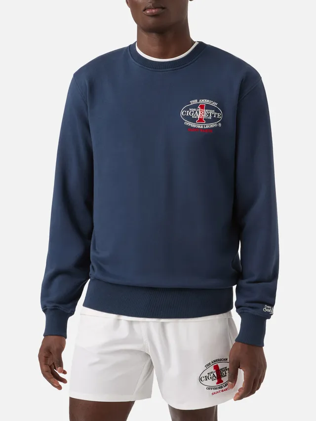 mc2-saint-barth-ponza-felpa-uomo-blu-navy-cigarette-special-edition image 1