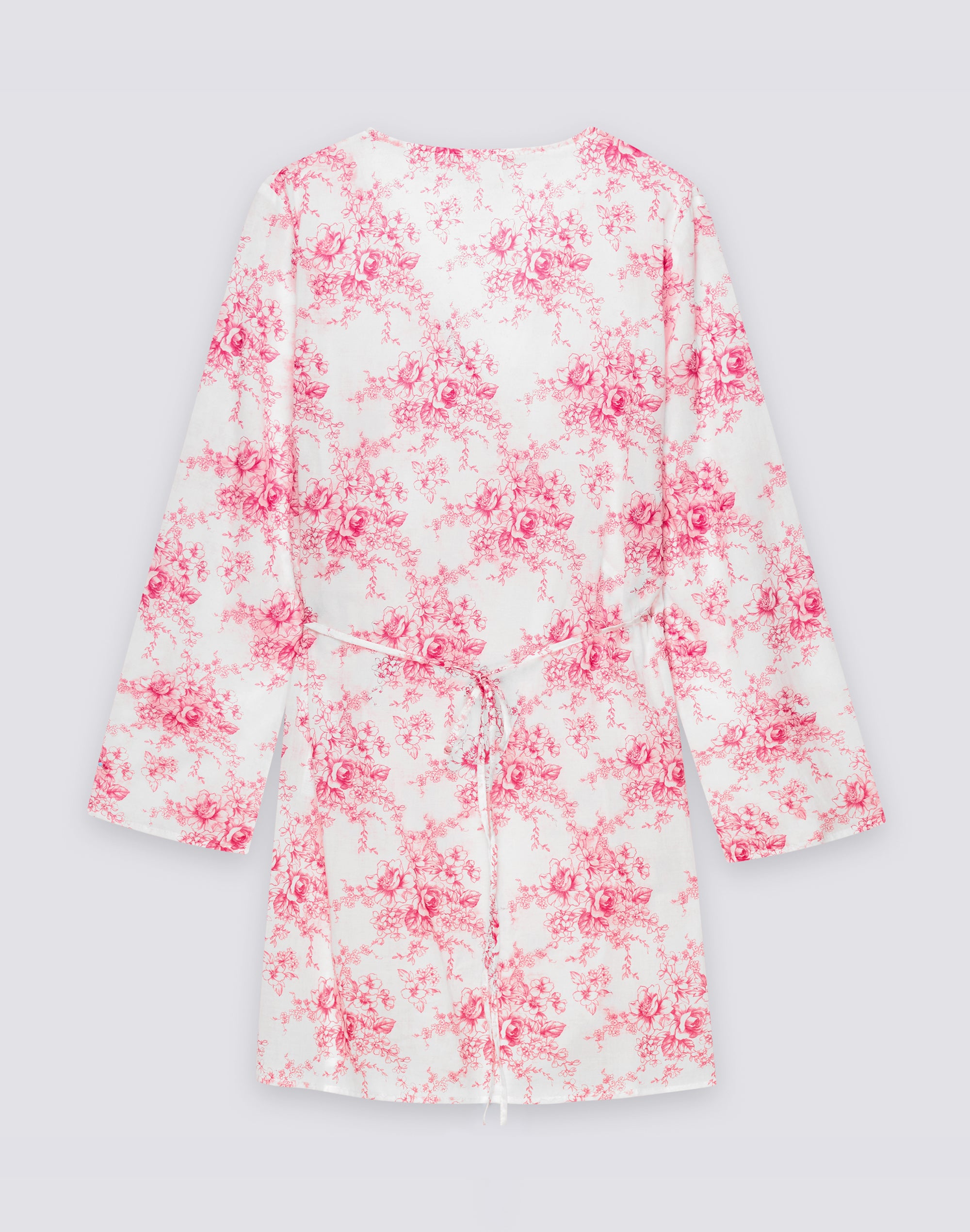 sundek-abito-donna-wrapover-corto-rose-de-joie-in-voile-di-cotone-w218drvl3jd image 2