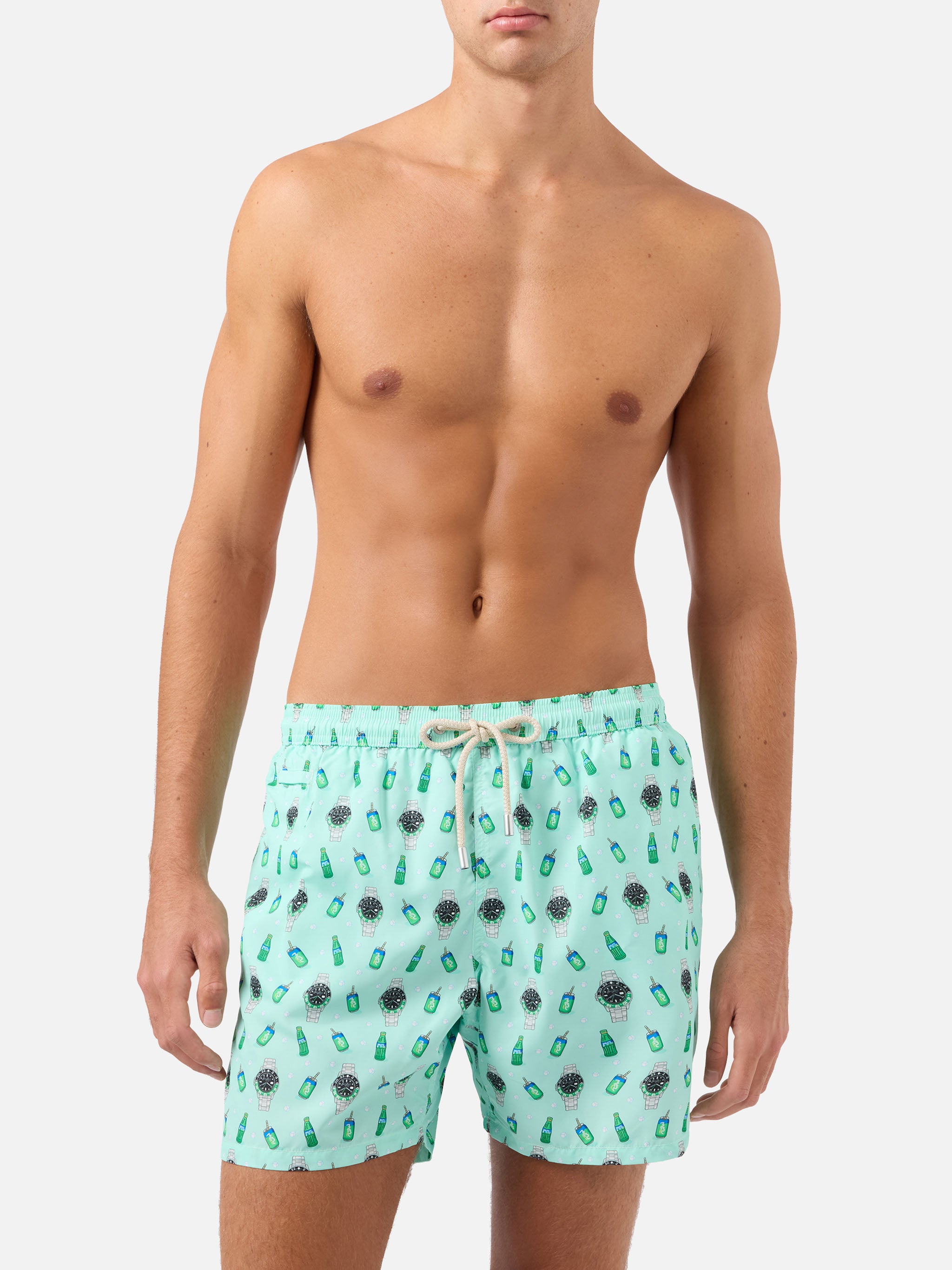 mc2-saint-barth-costume-da-bagno-lighting-micro-verde-menta-con-stampa-orologi-d image 3