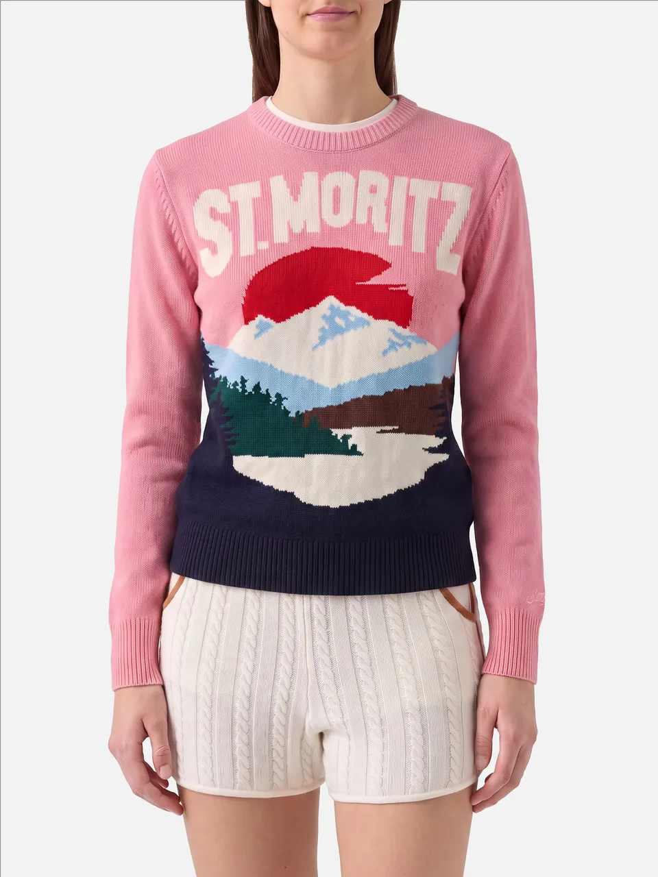 mc2-saint-barth-maglione-new-queen-con-stampa-st-moritz-girocollo-da-donna image 1