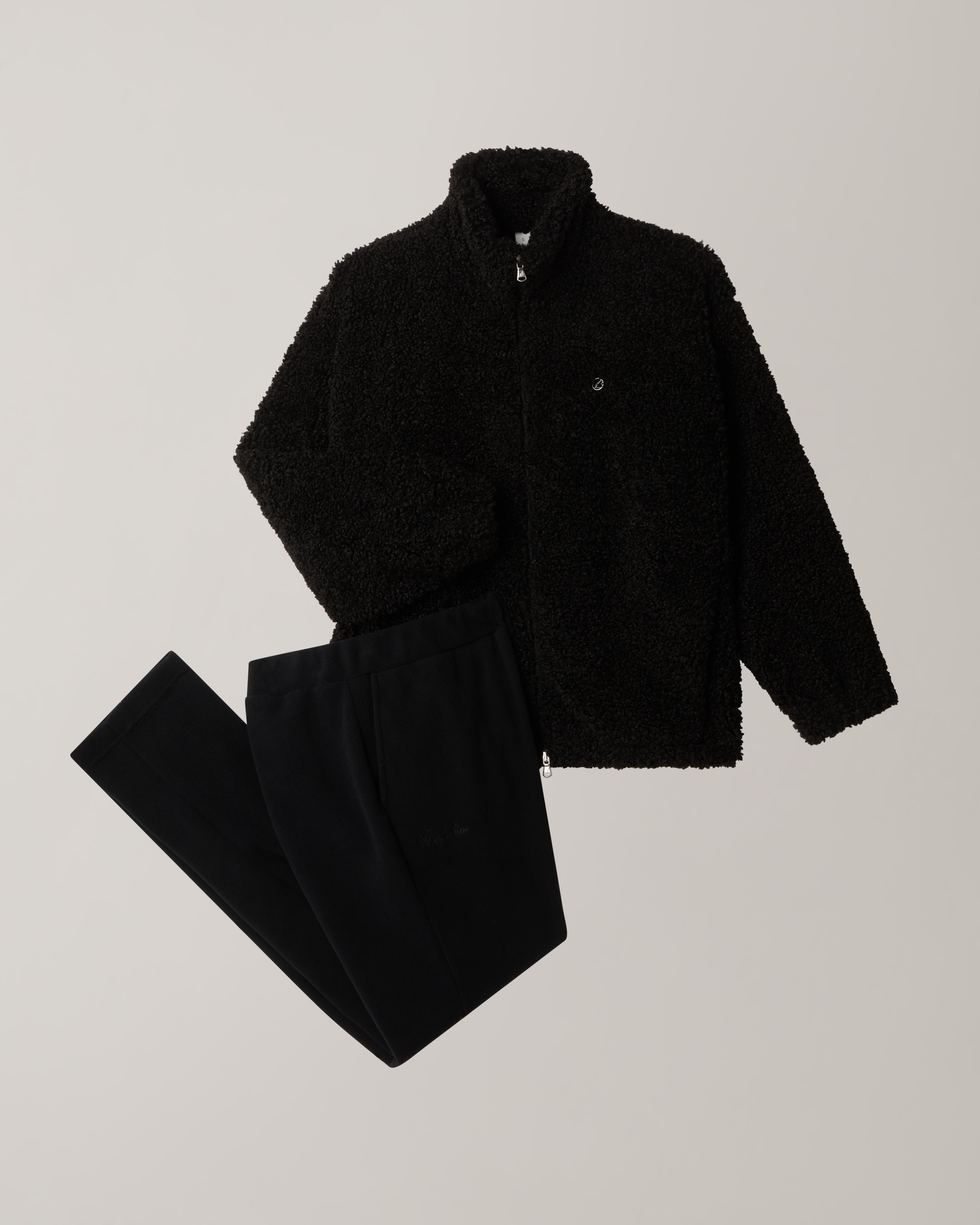 australian-teddy-tracksuit-tuta-uomo-nera-teddy-microfeel-made-in-italy image 8