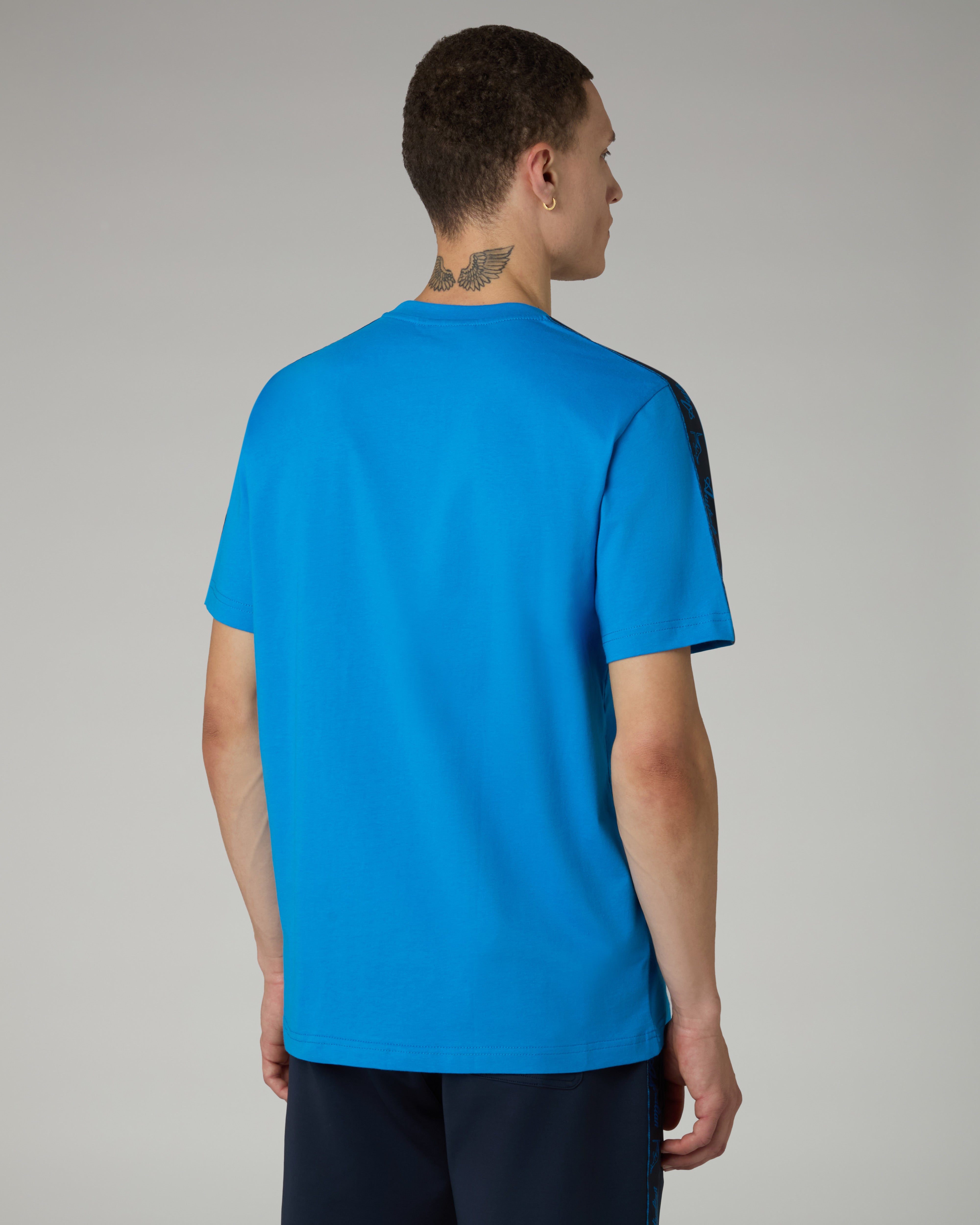 australian-blue-tape-t-shirt-blu-capri-cotone-regular-fit-made-in-italy image 3