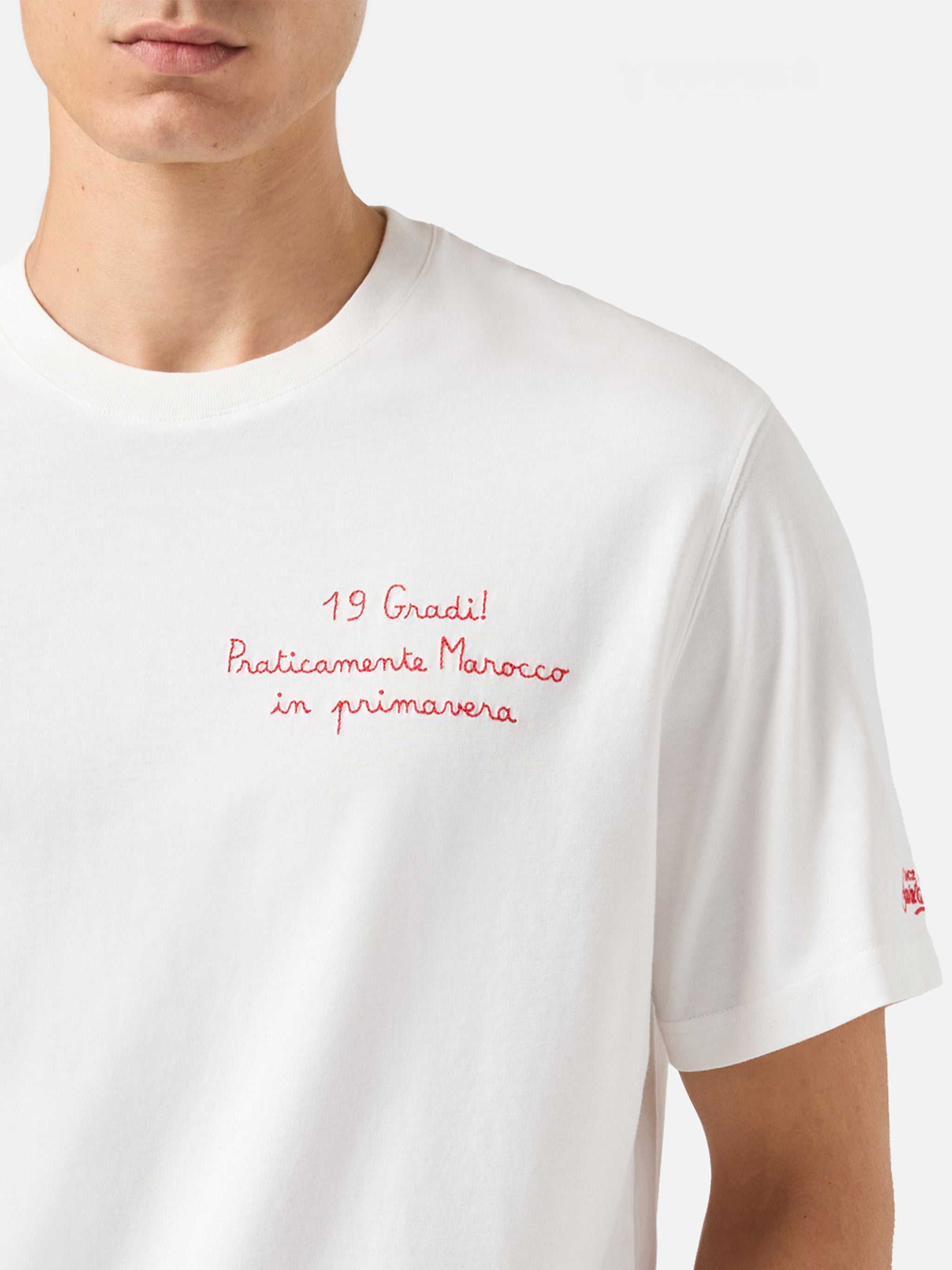 mc2-saint-barth-arnott-t-shirt-uomo-cotone-bianco-yuppies-edizione-speciale image 1
