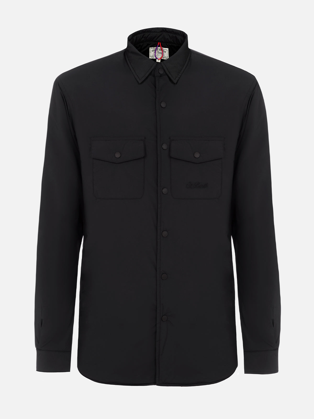 mc2-saint-barth-giacca-chalet-nera-uomo-overshirt image 5