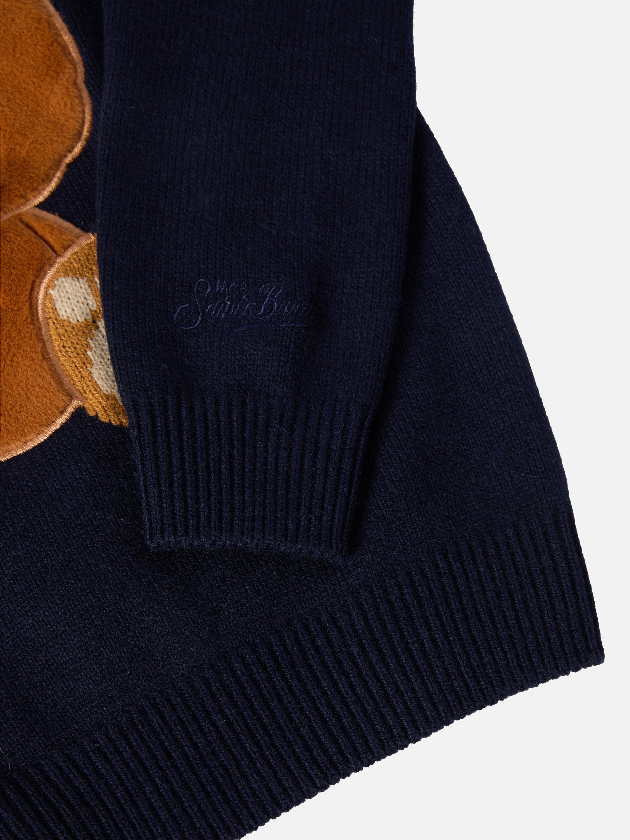 mc2-saint-barth-douglas-girocollo-bimbo-cashmere-blu-orso-trudi image 4