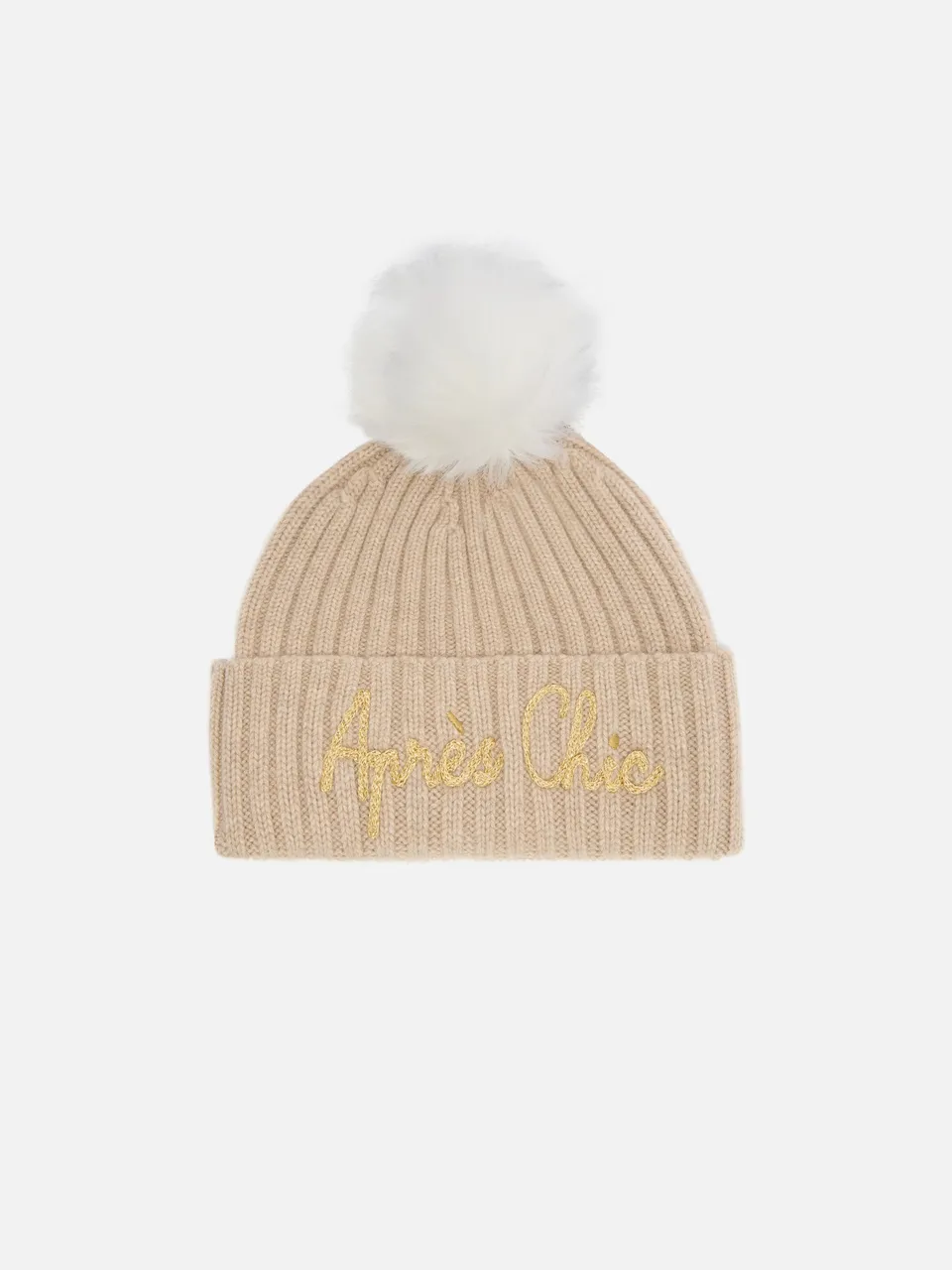 mc2-saint-barth-berretto-wengen-beige-misto-cashmere-apres-chic-pompon image 1