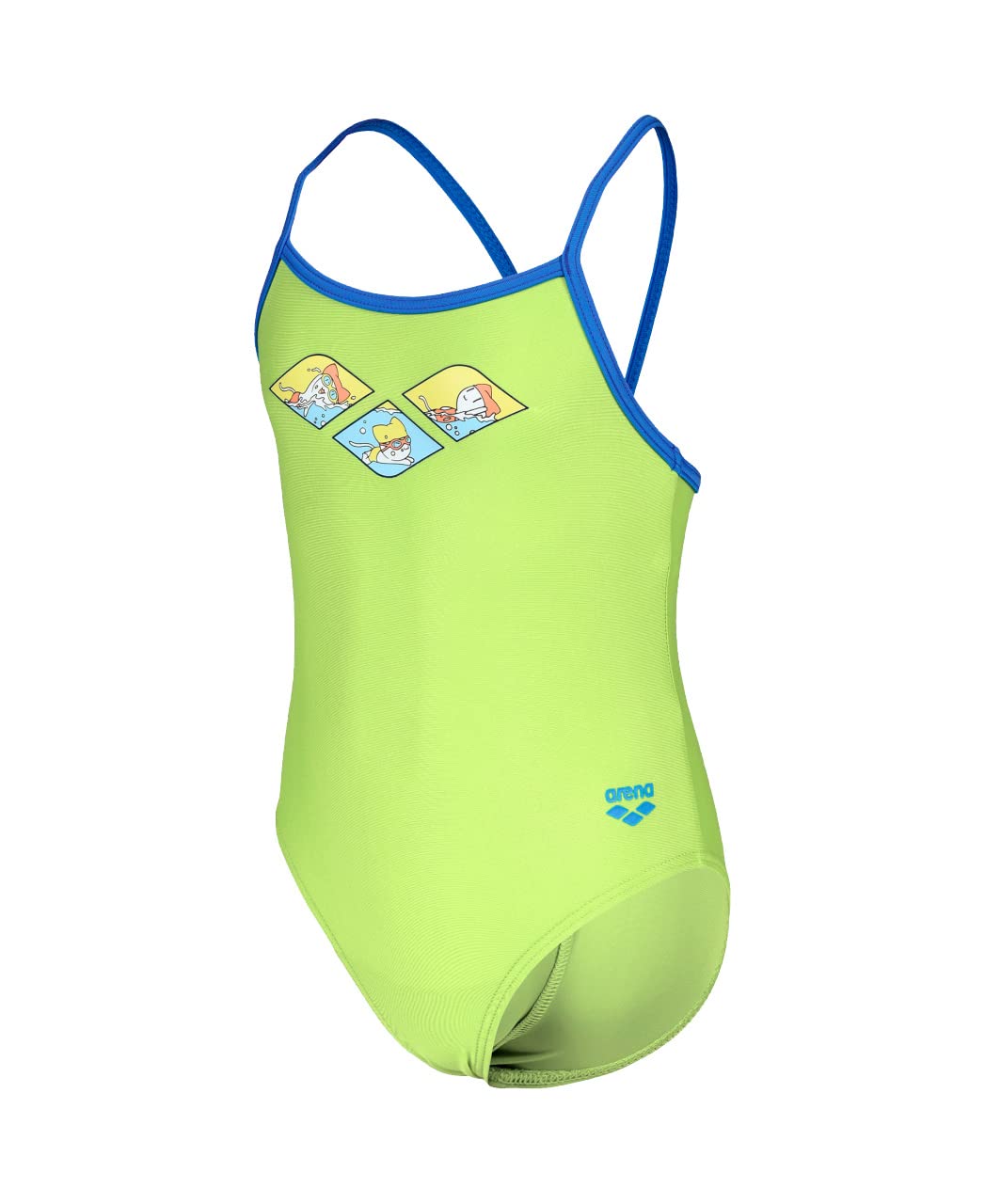 arena-training-kids-girl-one-piece-costume-intero-bambina-turchese image 1
