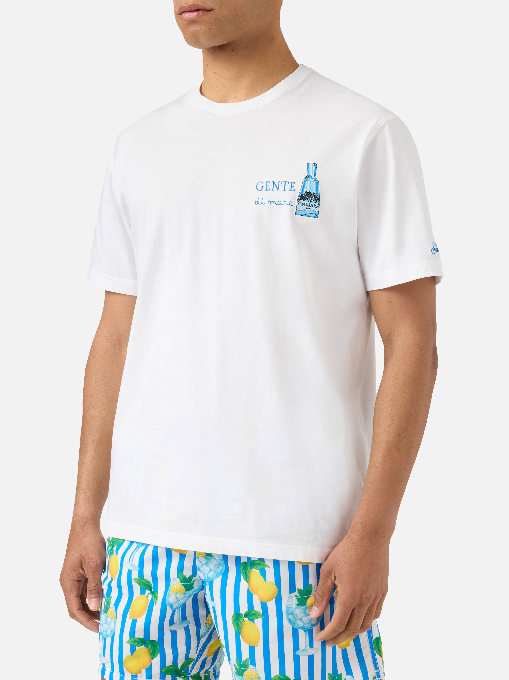mc2-saint-barth-t-shirt-portofino-uomo-bianca-gente-di-mare-special-edition-gin- image 3