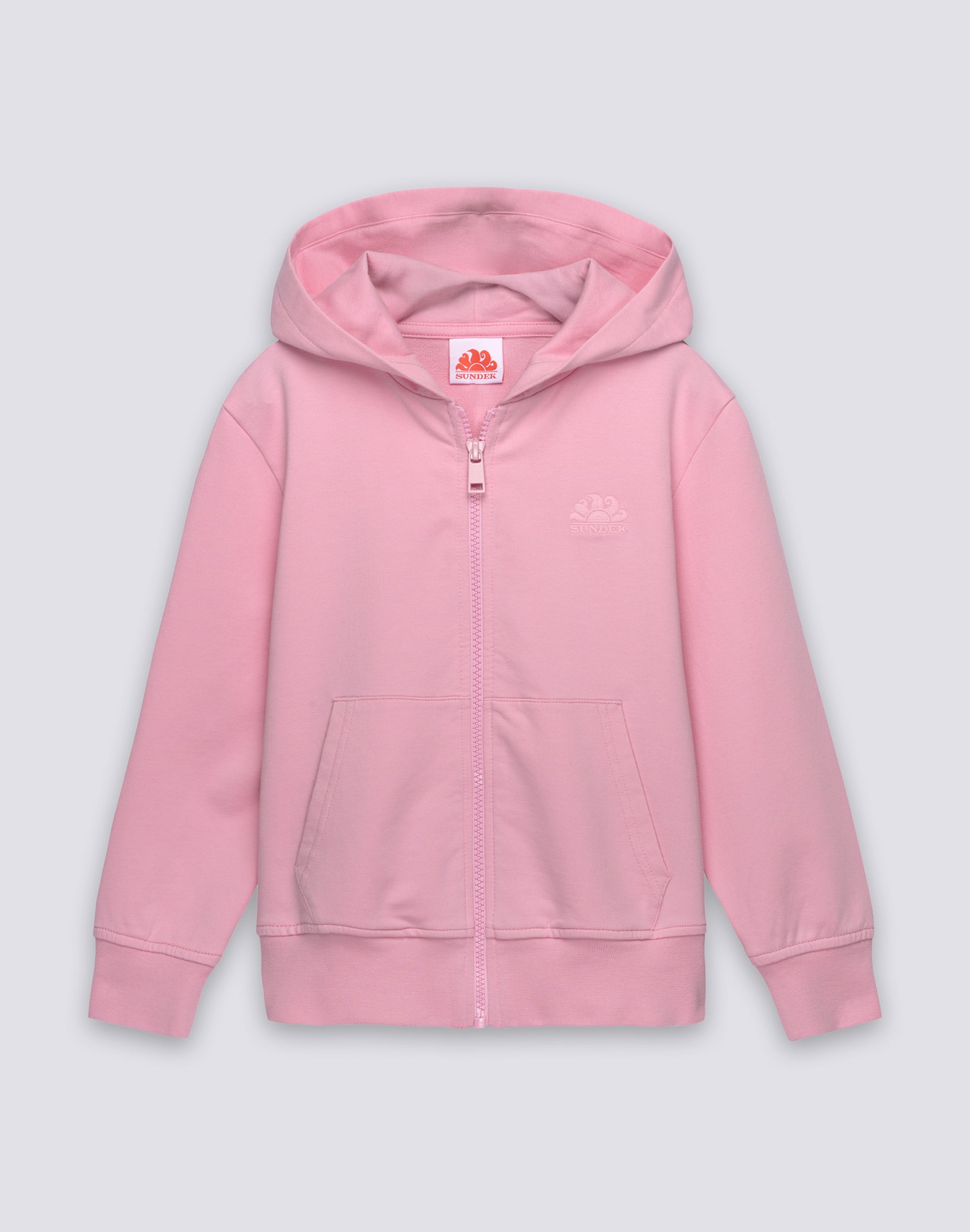 sundek-felpa-bambino-full-zip-con-cappuccio-cotone image 1
