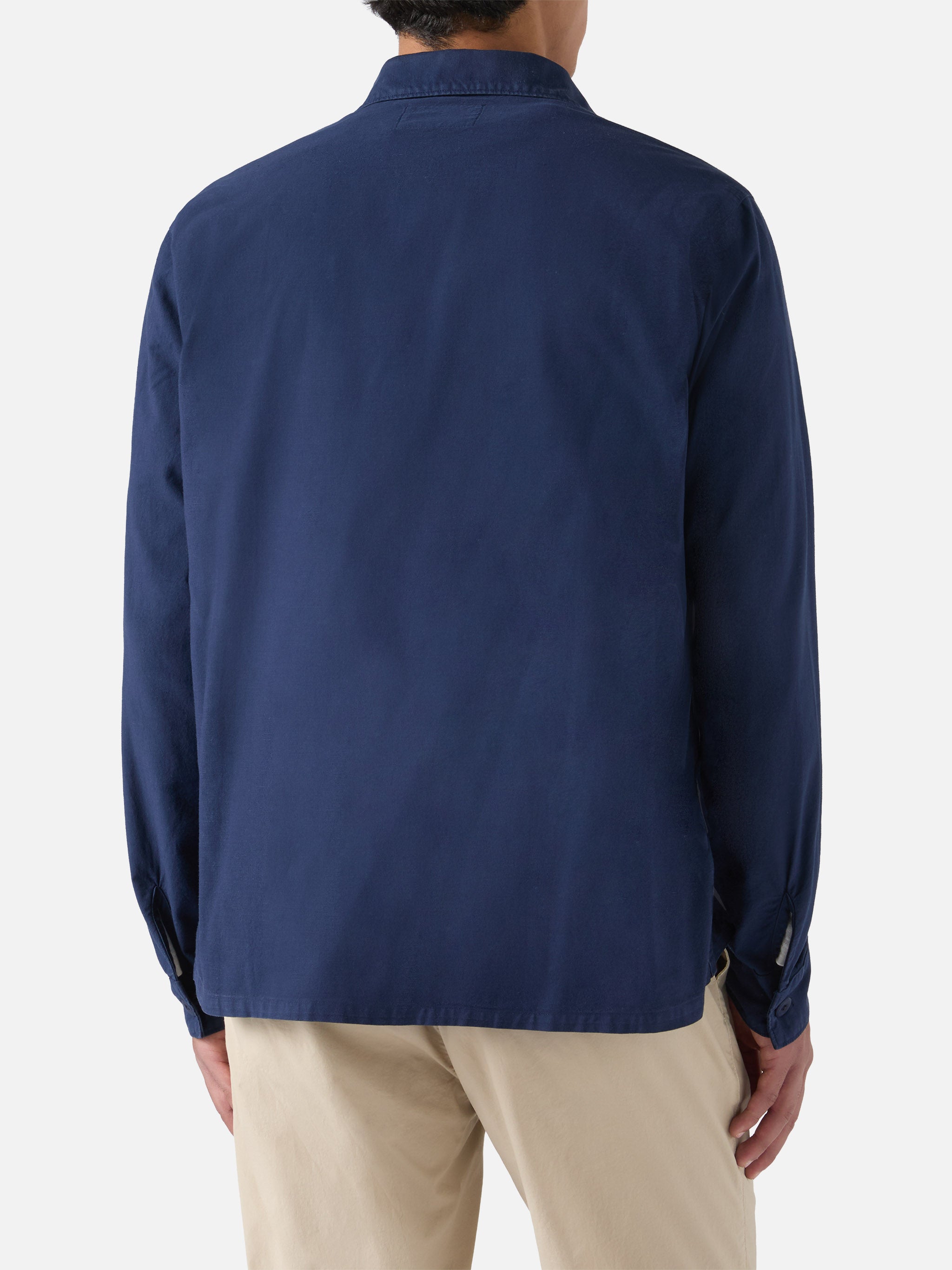 mc2-saint-barth-esteban-sovracamicia-uomo-blu-navy-ricamata image 4