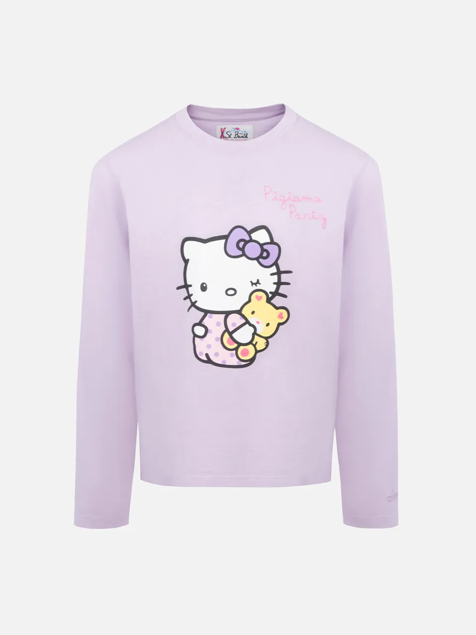 mc2-saint-barth-penny-t-shirt-bambina-maniche-lunghe-hello-kitty image 1