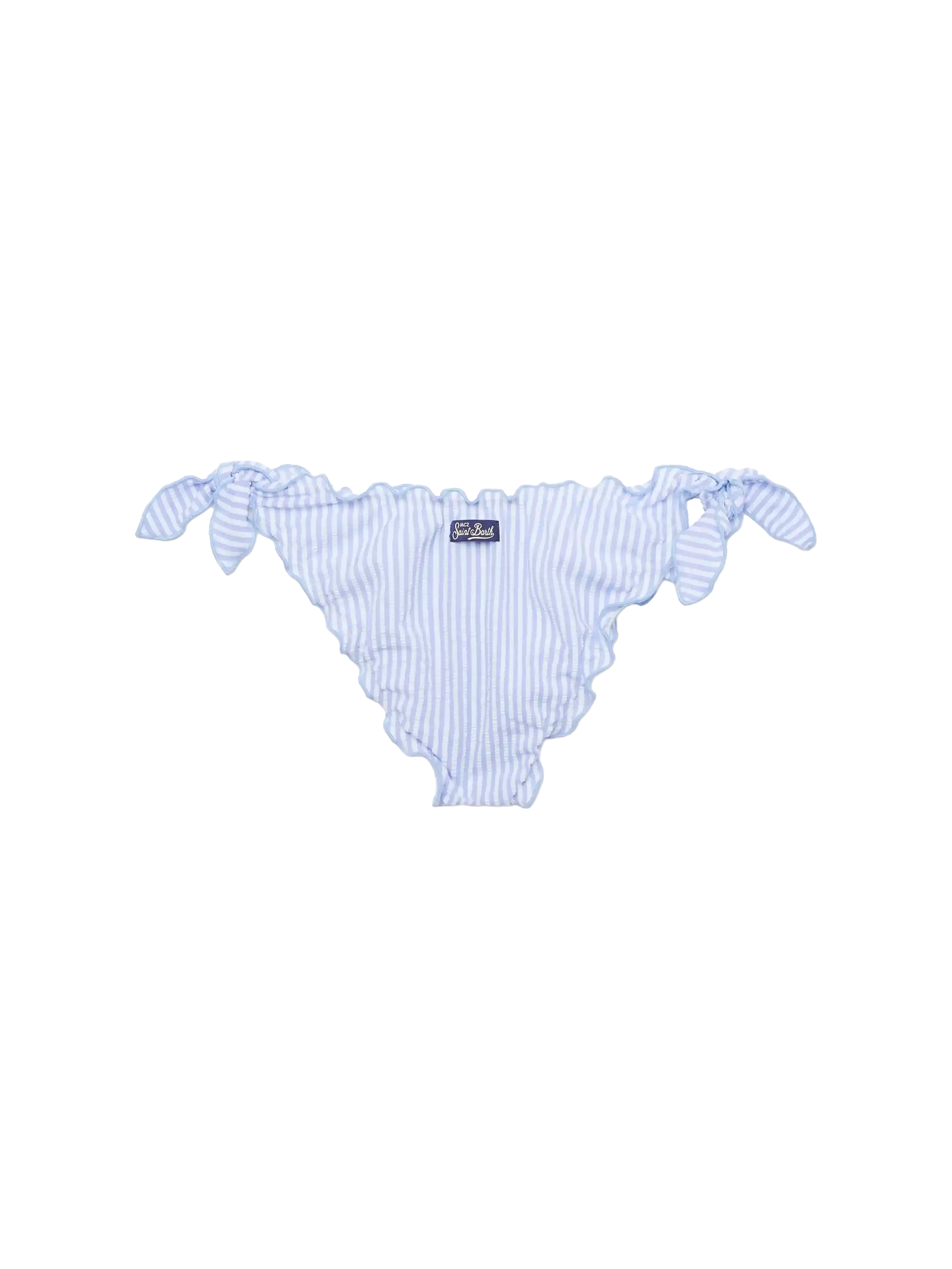 mc2-saint-barth-moon-slip-mare-classico-seersucker-rigato-donna image 2