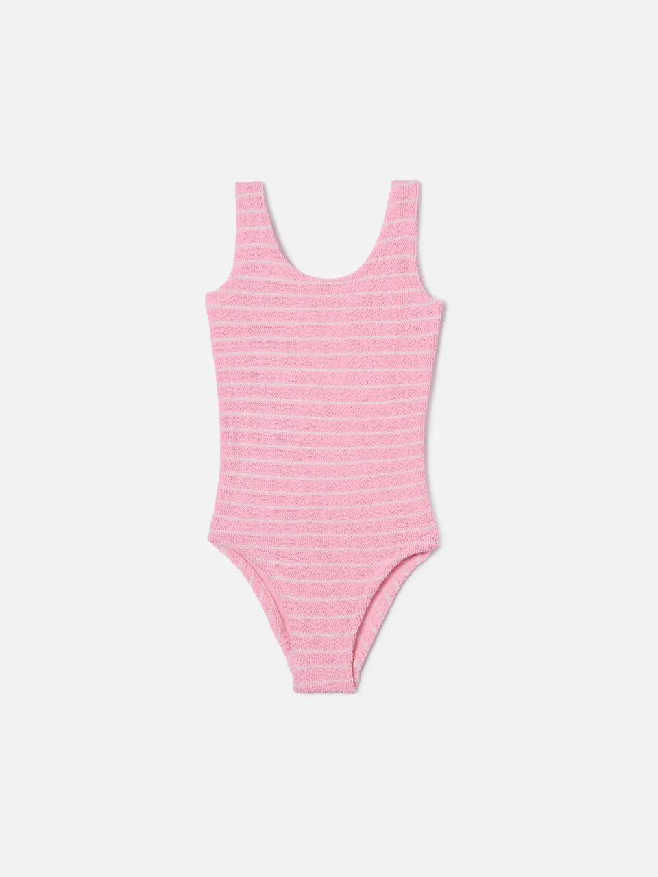 mc2-saint-barth-cara-costume-intero-bambina-crinkle-righe-rosa image 1