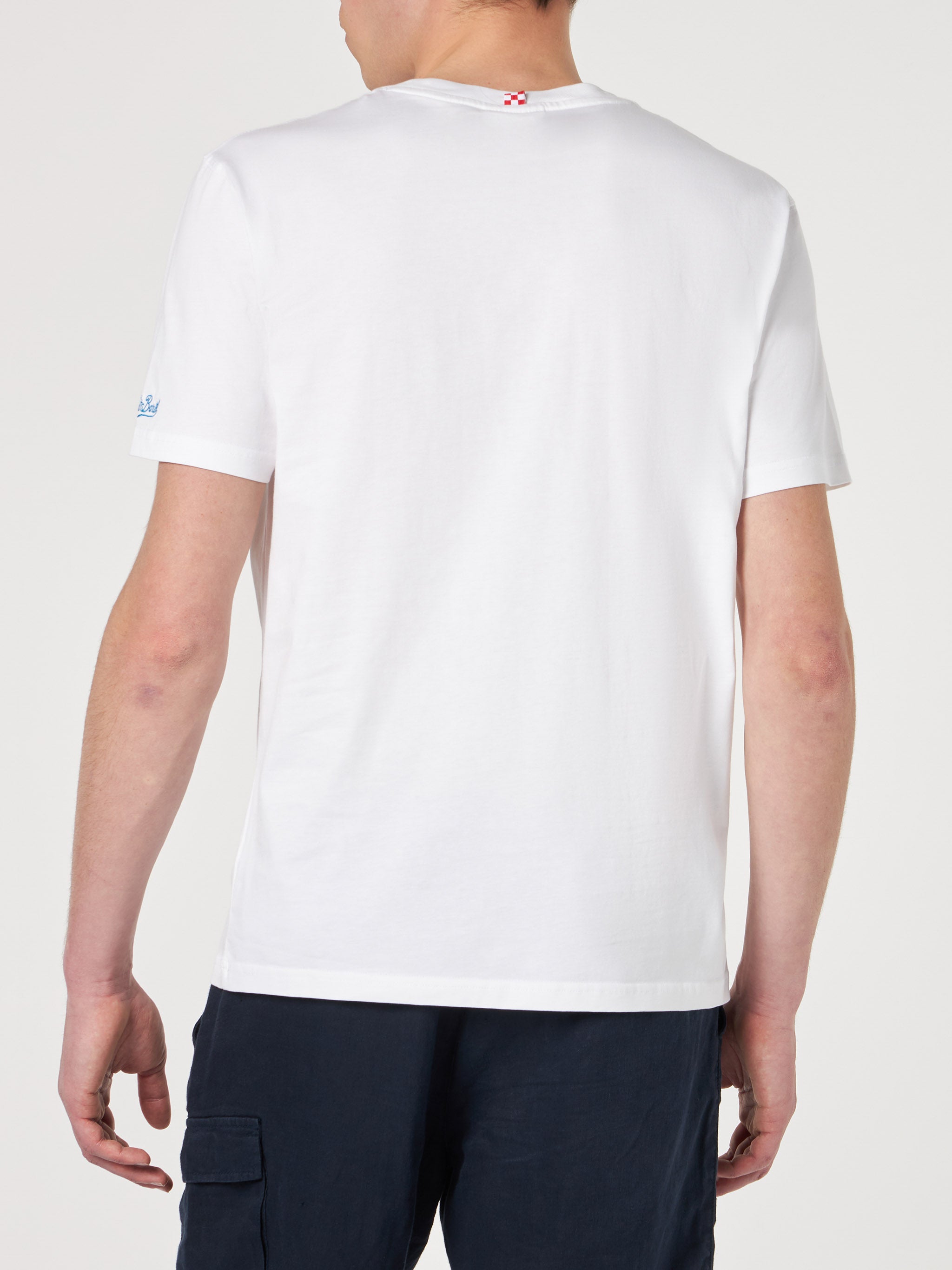 t-shirt-mc2-saint-barth-padel-club-da-uomo-in-cotone-bianco-con-stampa-bluette-e image 4