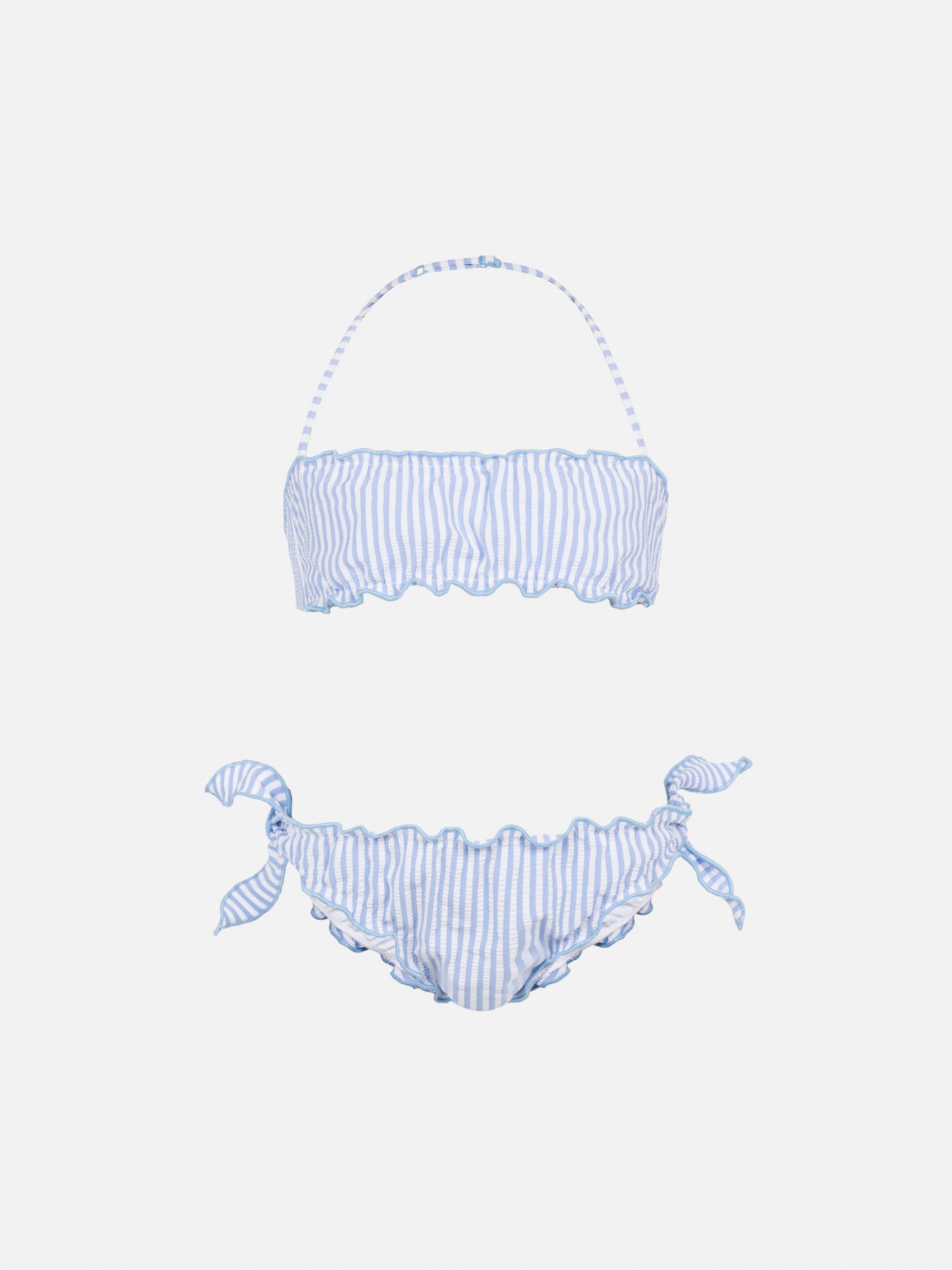 bikini-emy-a-fascia-classico-in-seersucker-con-stampa-a-righe-mc2-saint-barth image 1