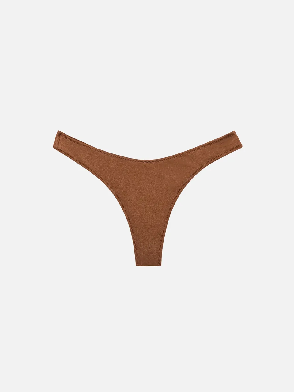 mc2-saint-barth-naomi-slip-mare-donna-cheeky-marrone-con-strass image 1