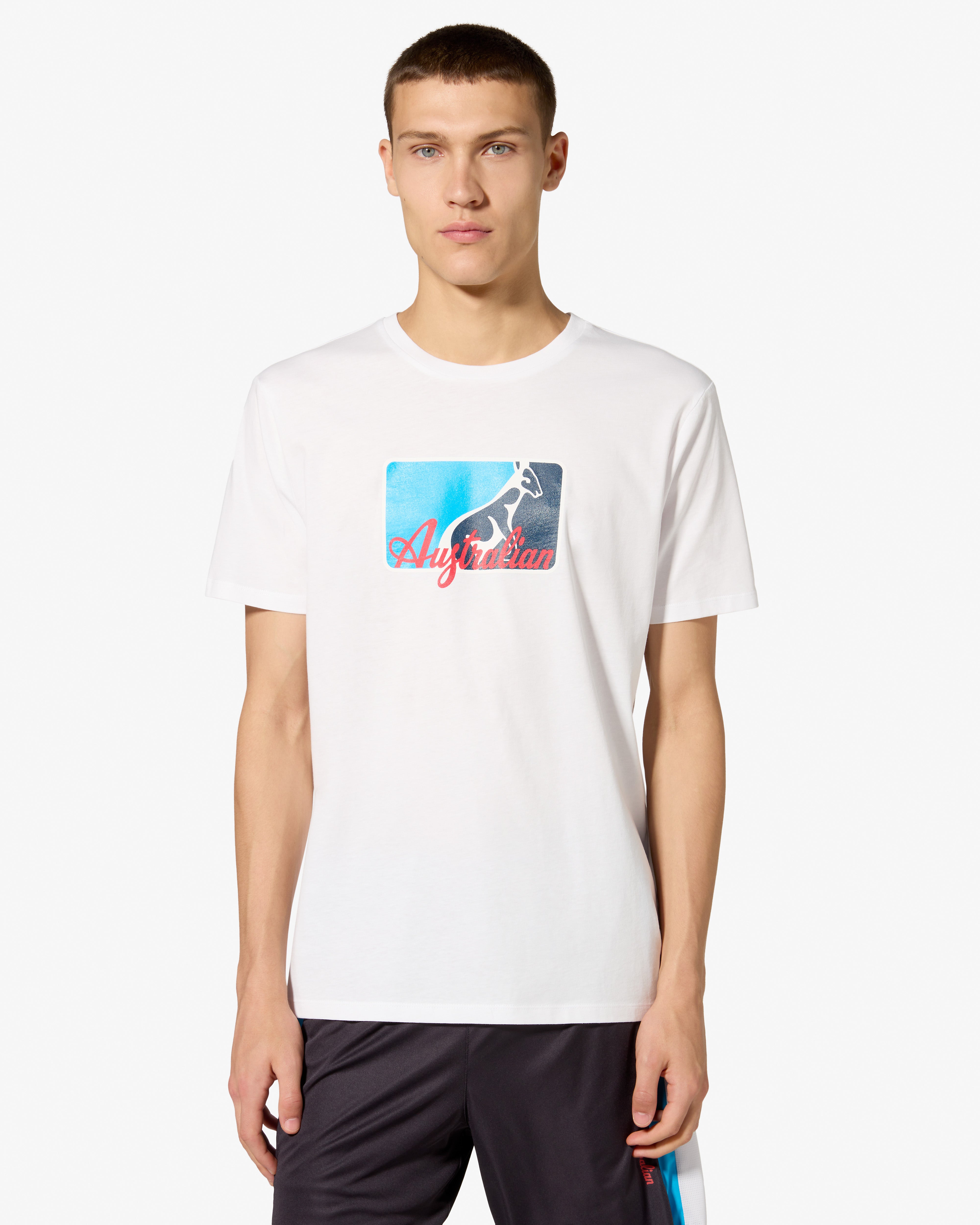 australian-league-cotton-t-shirt-maglietta-cotone-bianca-regular image 1