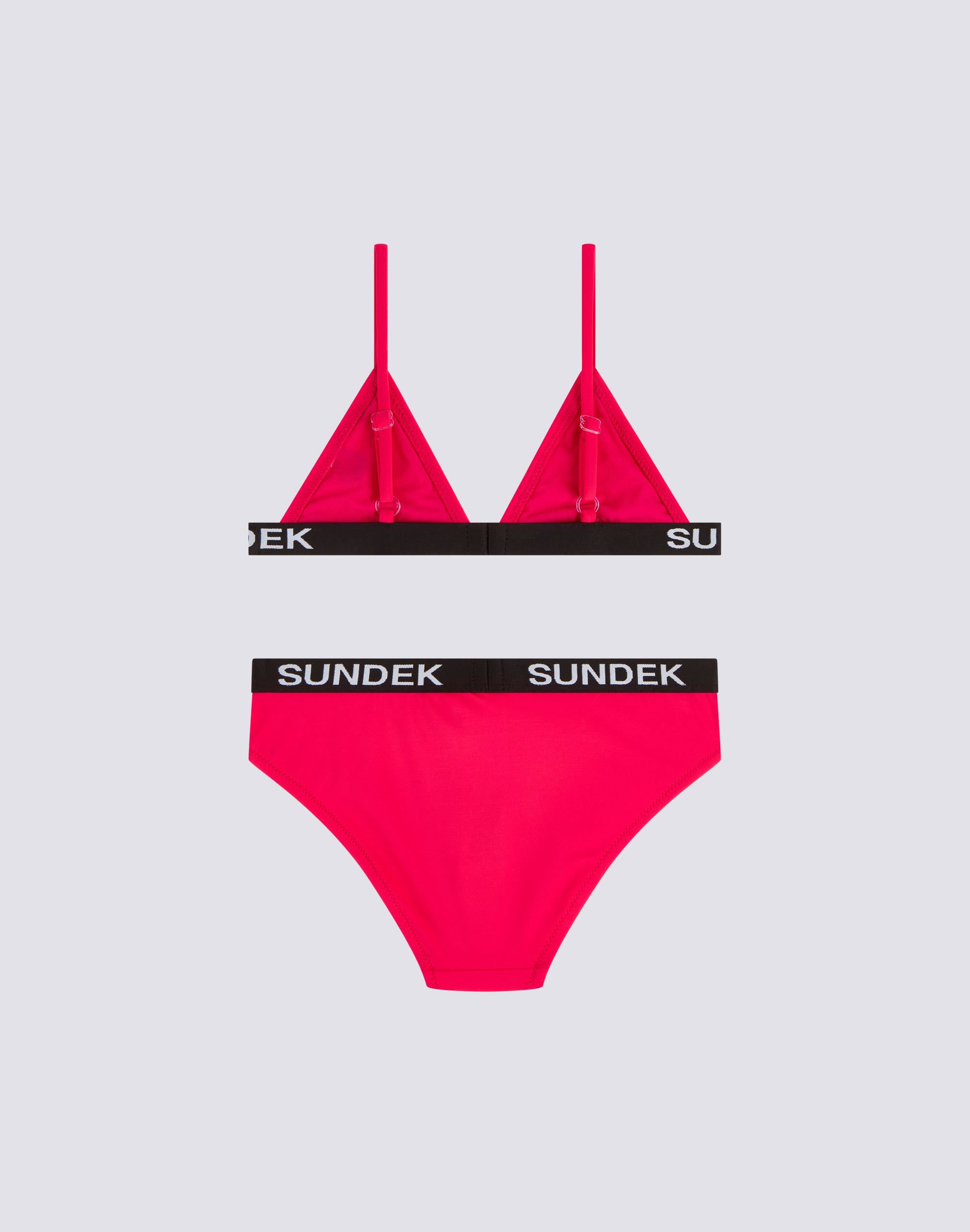 sundek-bambina-bikini-top-triangolo-slip-fisso-elastico-logo-tinta-unita image 2