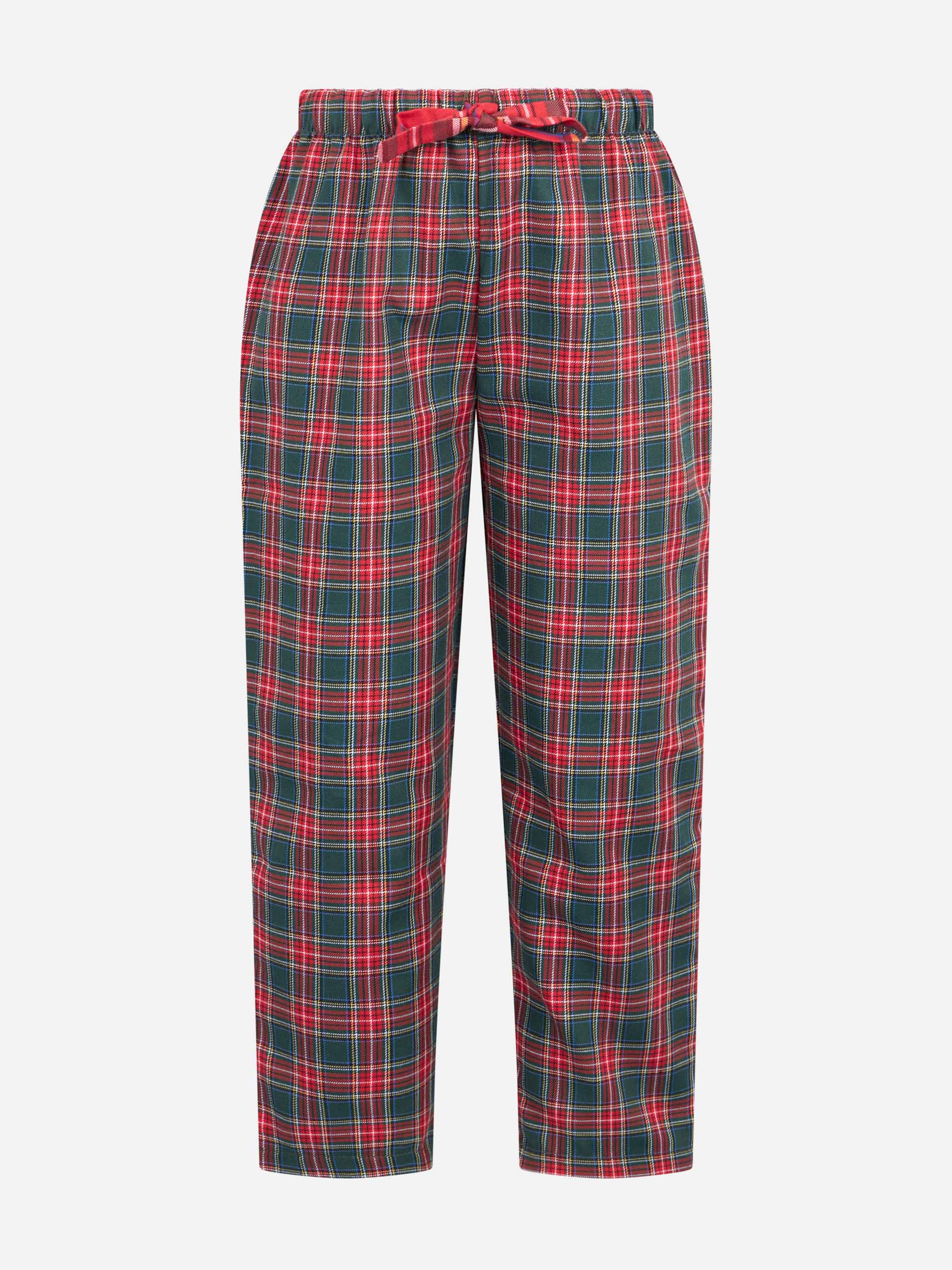 mc2-saint-barth-pantaloni-del-pigiama-da-bambino-con-stampa-tartan-rossa-e-verde image 1