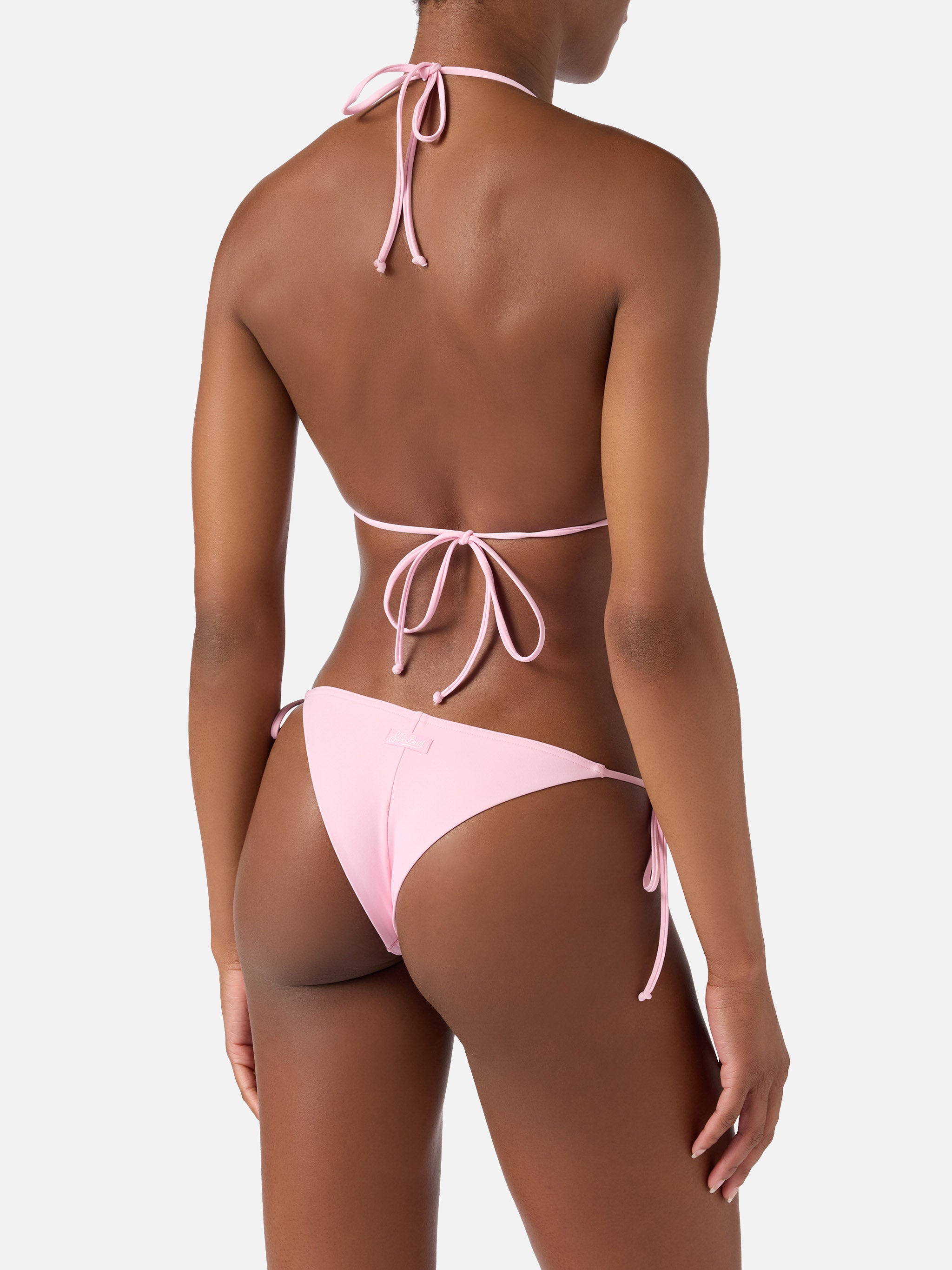 mc2-saint-barth-bikini-leah-marielle-triangolo-rosa-chiaro-con-laccetti image 4
