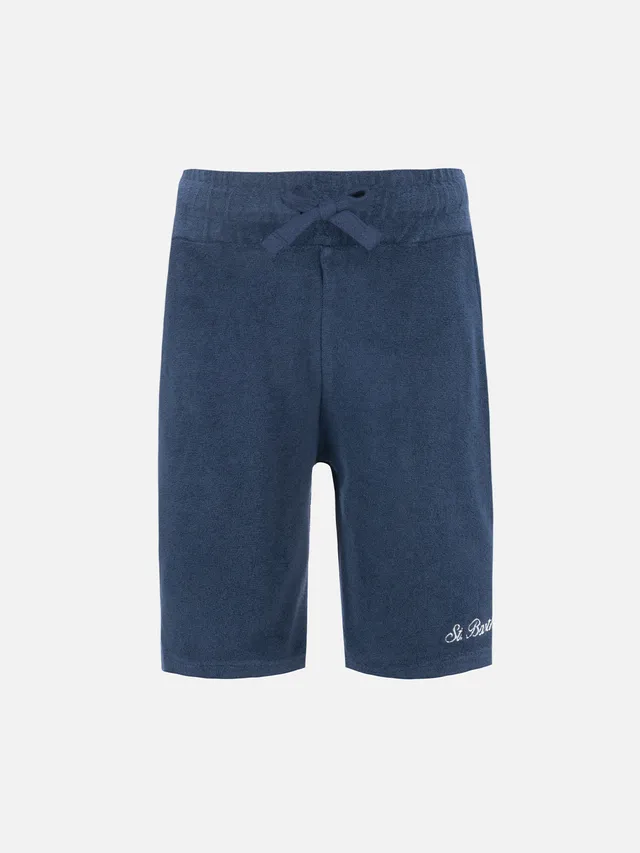 mc2-saint-barth-bermuda-randle-jr-bambino-in-spugna-blu-navy image 1