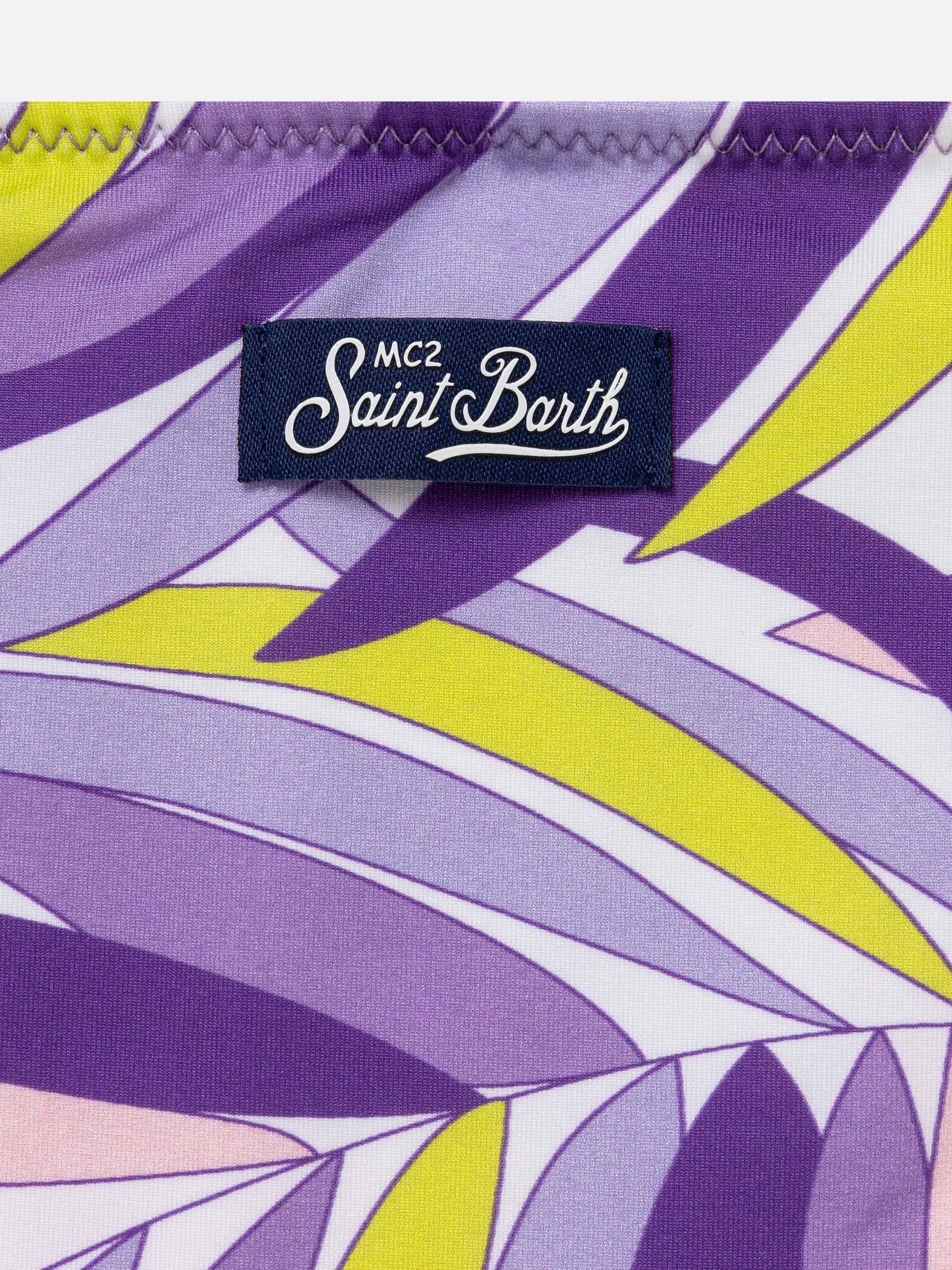 mc2-saint-barth-leah-bikini-bambina-triangolo-foglie-di-palma-rosa image 3