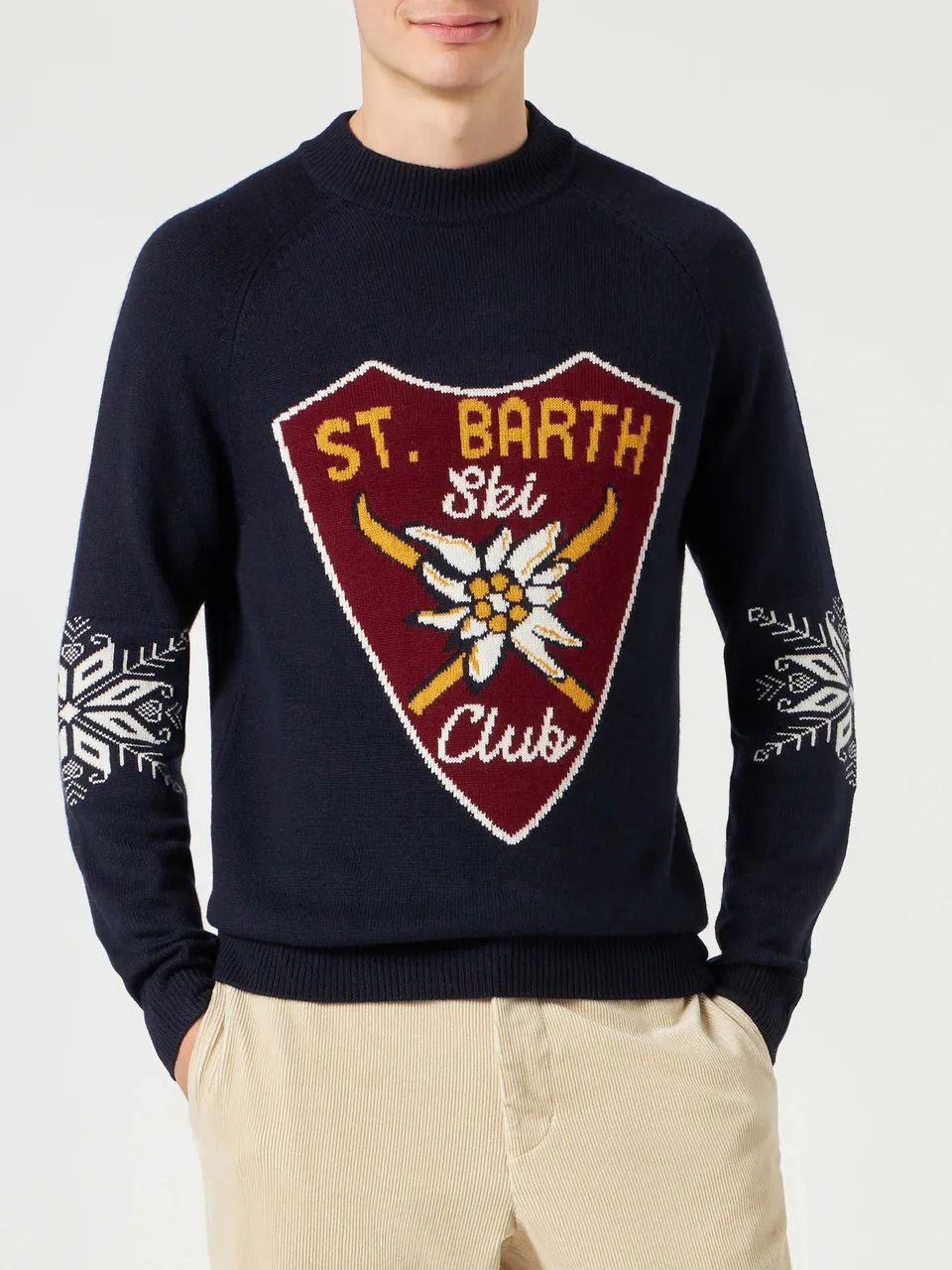 mc2-saint-barth-maglione-uomo-mezzo-dolcevita-blu-navy-stampa-alpine-jacquard-mi image 1