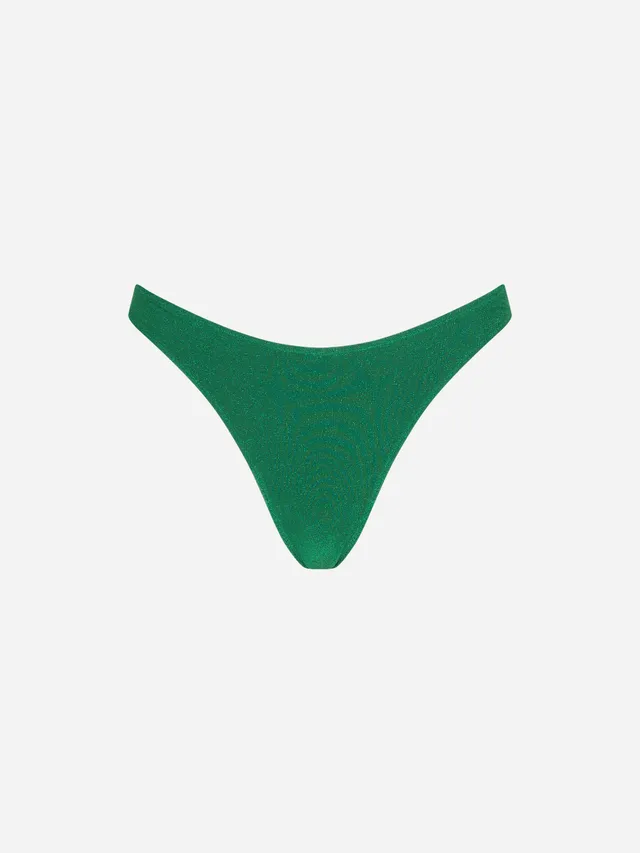 mc2-saint-barth-slip-mare-naomi-cheeky-lurex-verde-tinta-unita image 1