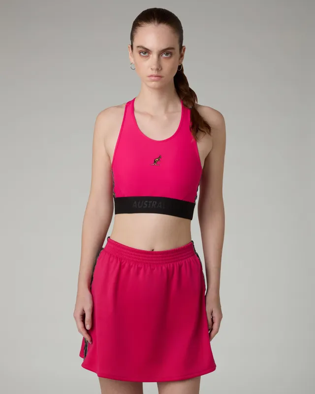 australian-black-tape-top-top-sportivo-fuxia-elasticizzato image 1