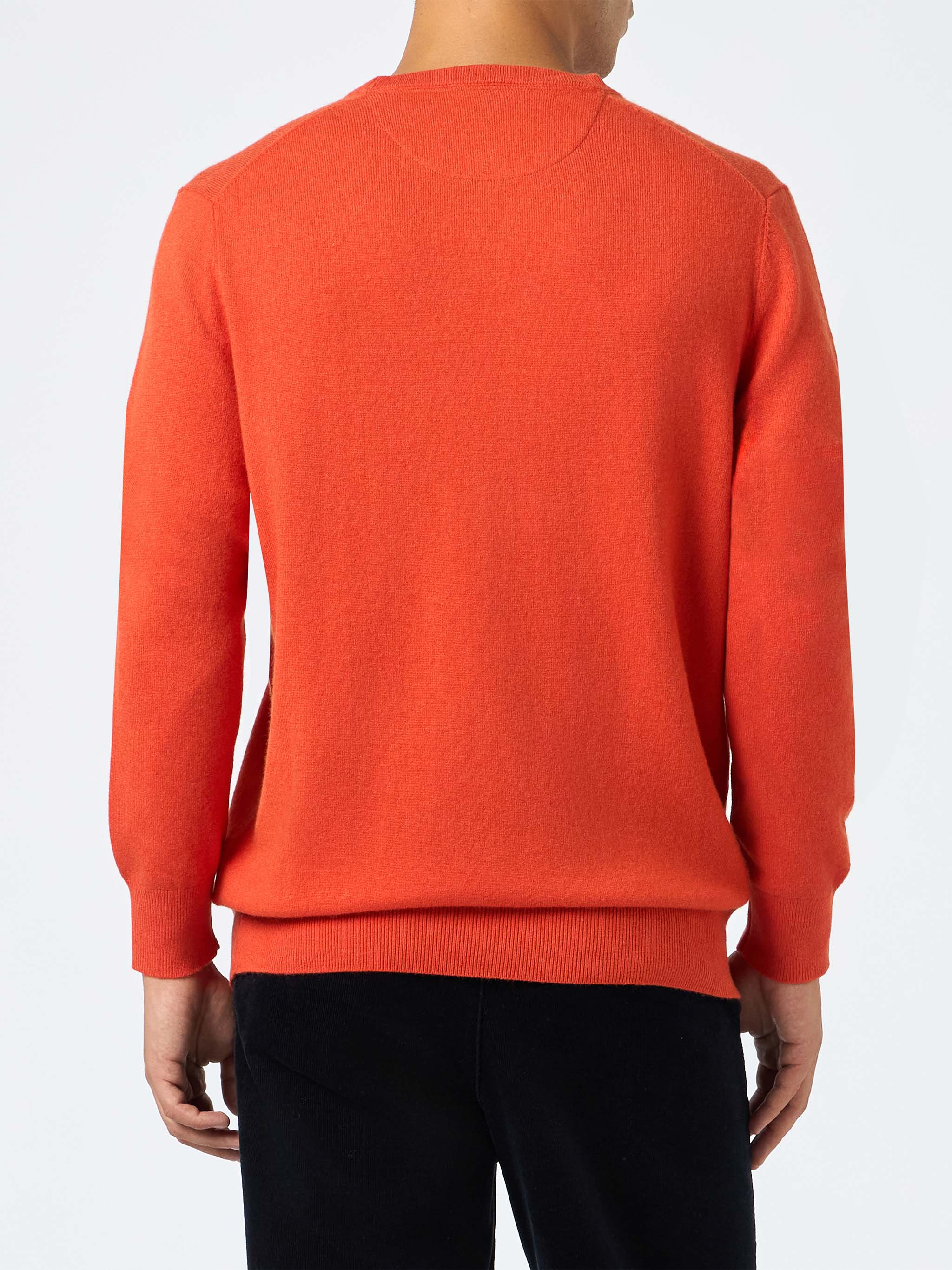 maglione-girocollo-regent-mc2-saint-barth-uomo-in-misto-cashmere-arancione image 2