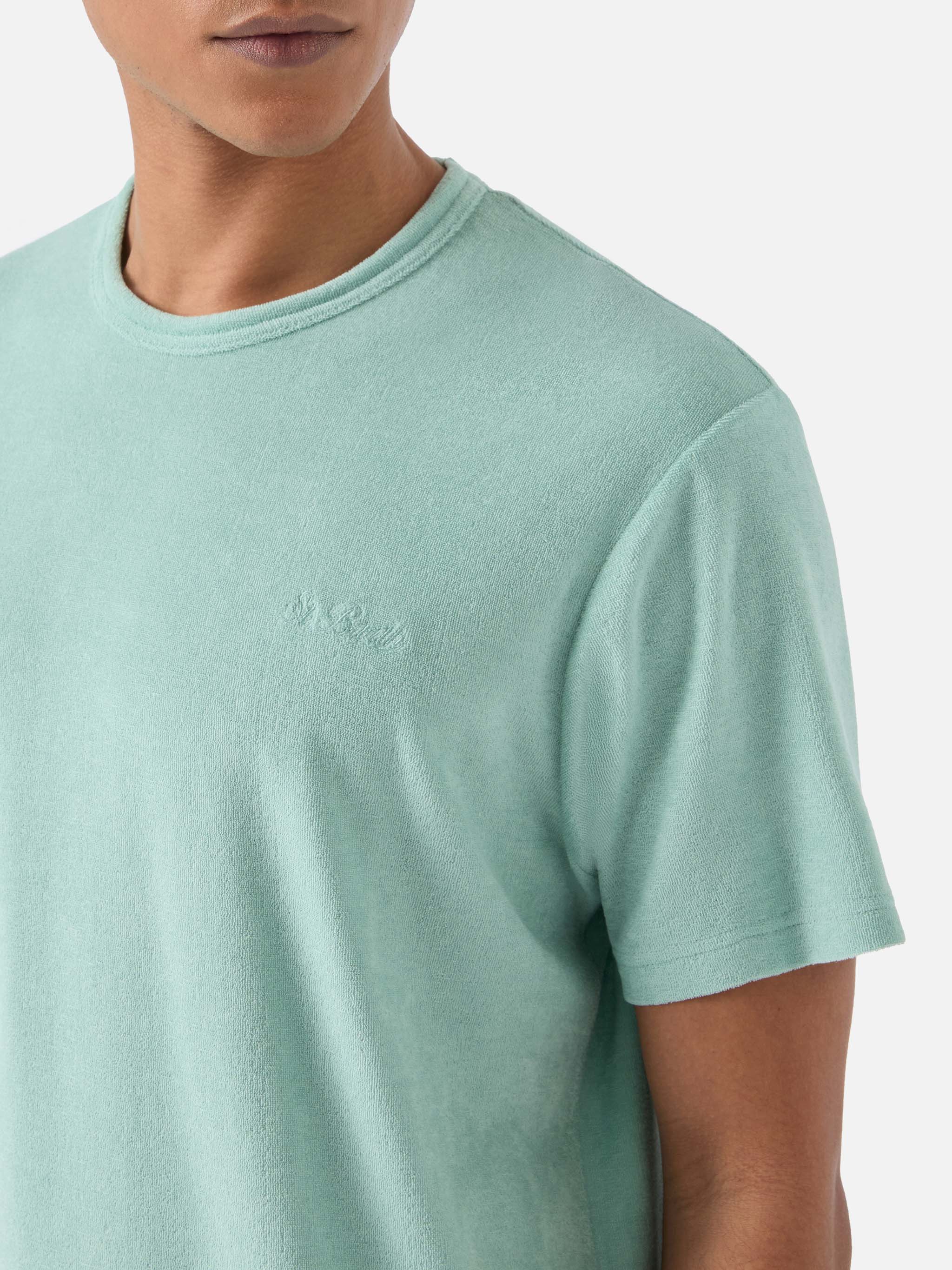 mc2-saint-barth-gary-t-shirt-uomo-cotone-spugna-verde-ricamo-logo image 3