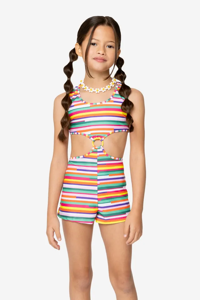 4giveness-tutina-girl-stripes-latino-bambina-costume-kids image 1