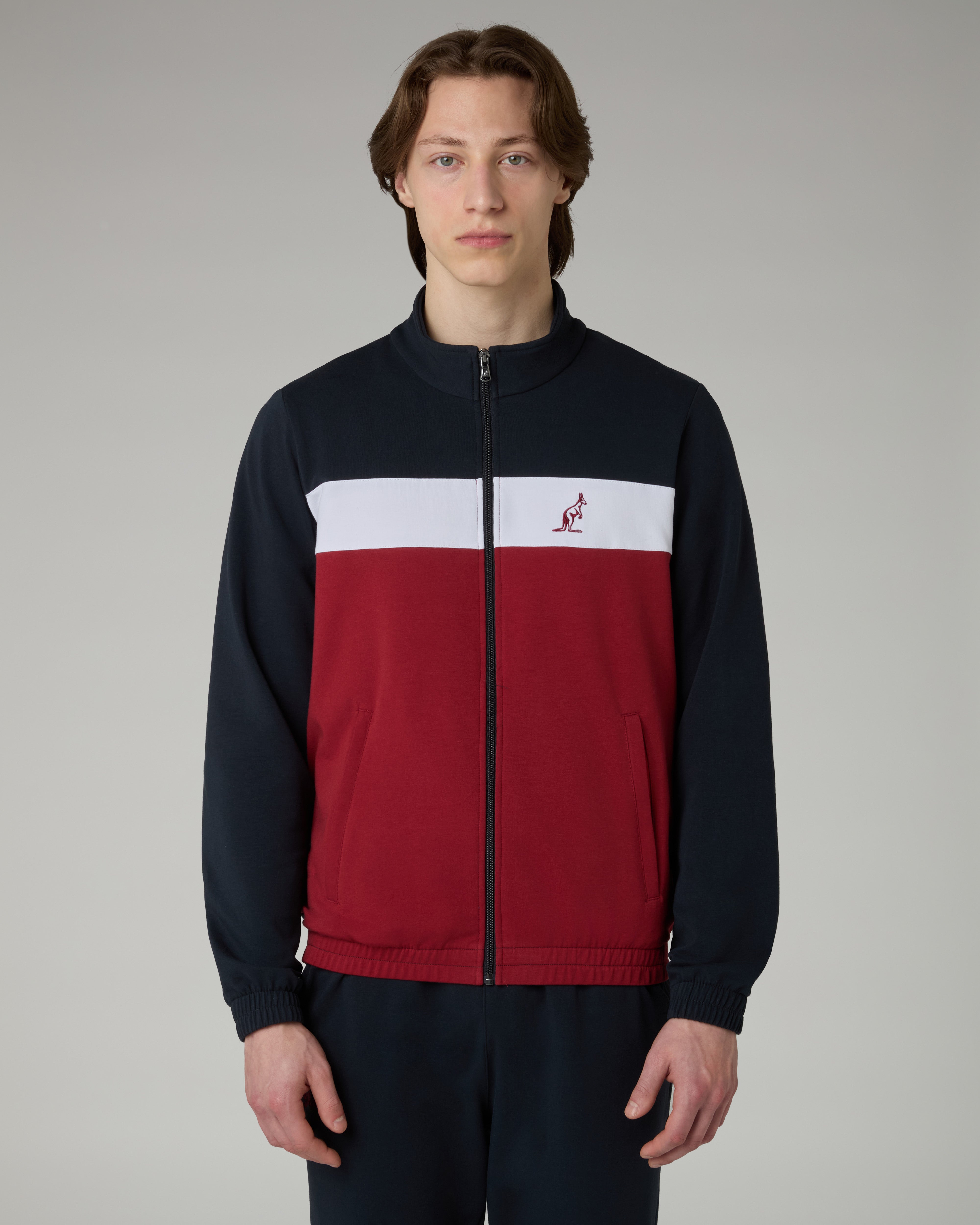 australian-heritage-tracksuit-tuta-bordeaux-in-felpa-elasticizzata image 3