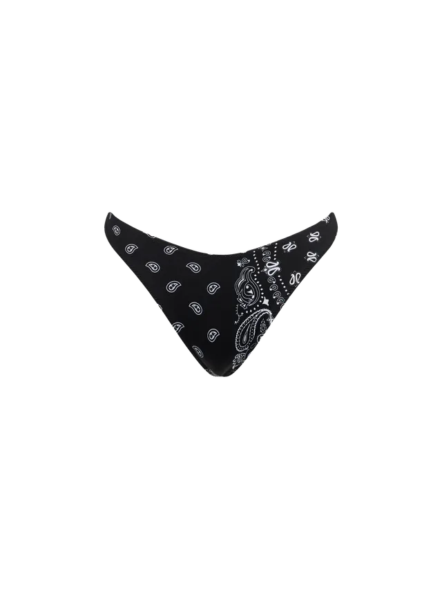 mc2-saint-barth-slip-mare-donna-naomi-cheeky-nero-con-fantasia-bandana image 1