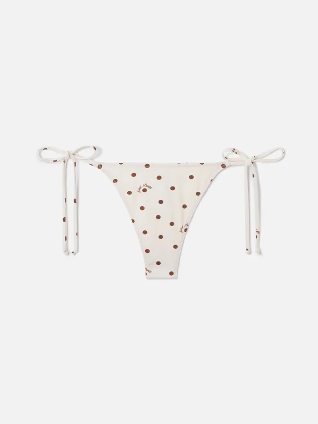 mc2-saint-barth-slip-mare-norah-perizoma-beige-pois-donna image 1