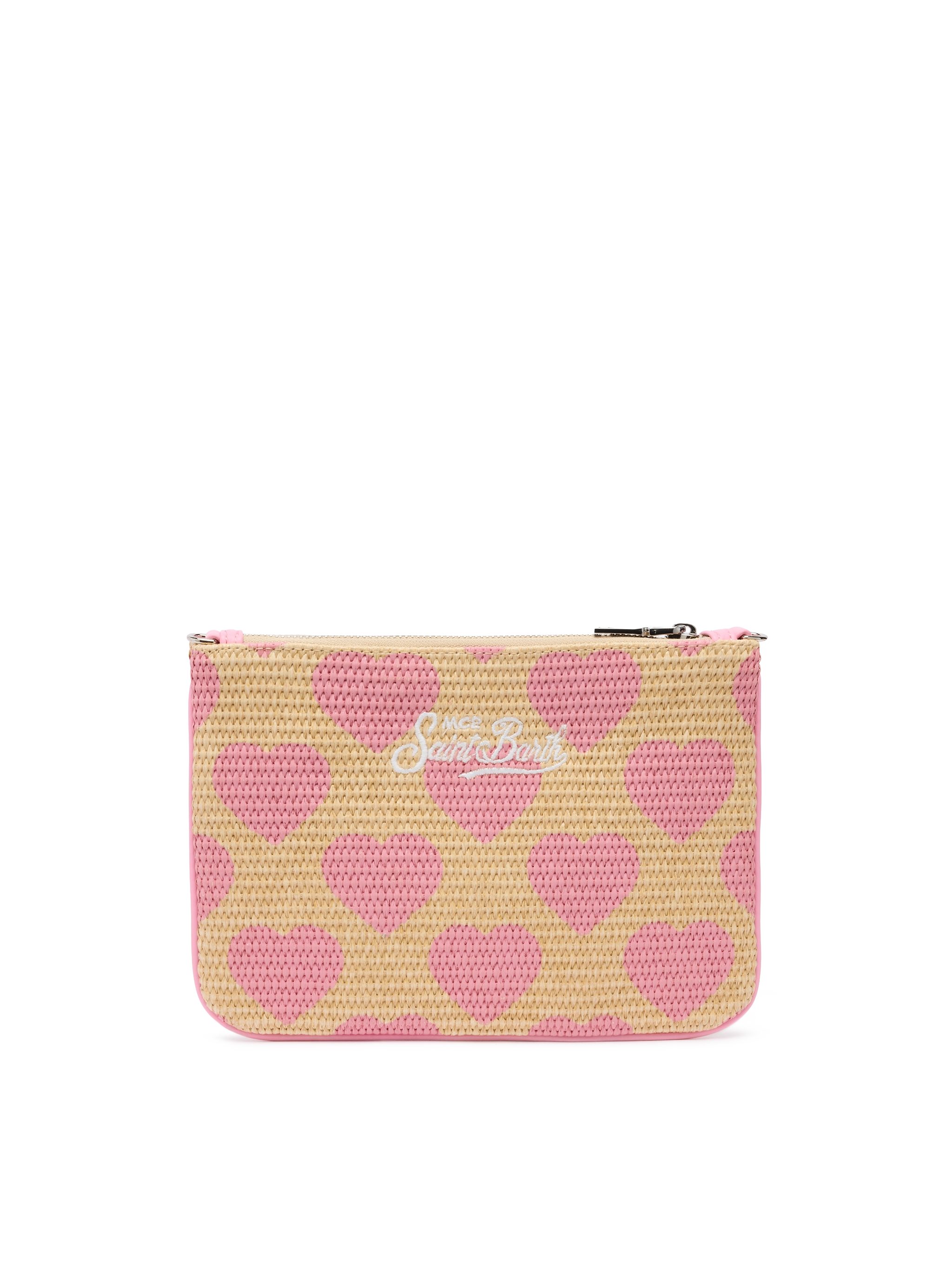mc2-saint-barth-pochette-parisienne-in-paglia-sintetica-con-stampa-cuori-rosa image 5