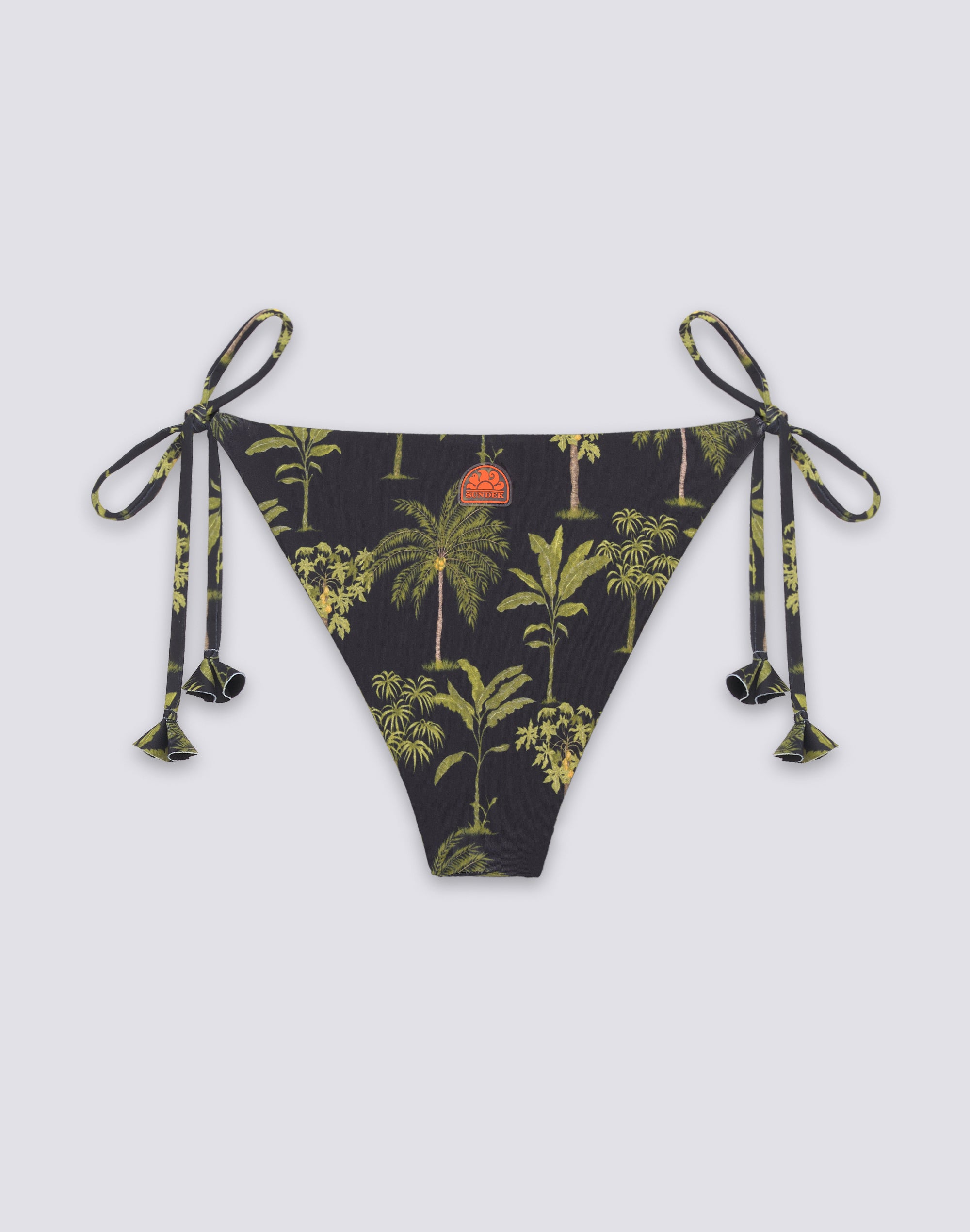 sundek-anita-w206kbl36ob-slip-bikini-a-lacci-regolabili-fantasia-botanic image 2