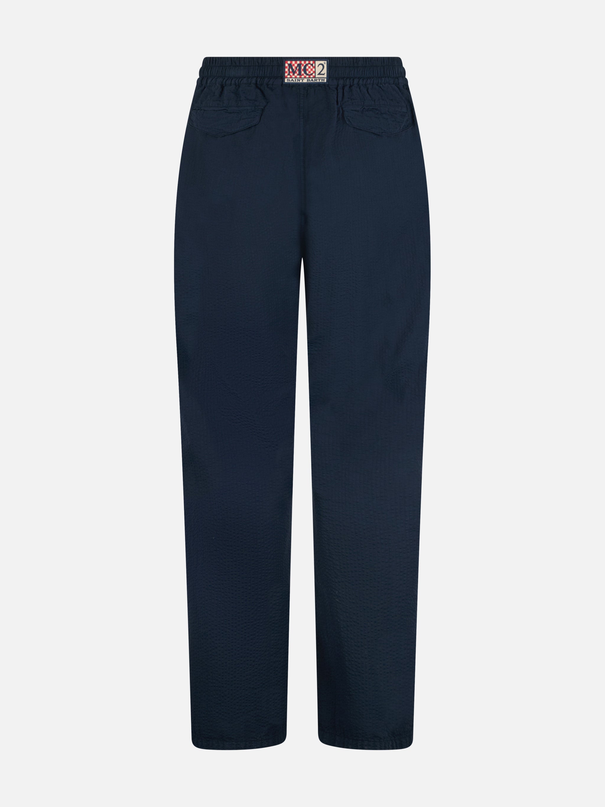 mc2-saint-barth-relais-pantaloni-in-cotone-seersucker-blu-navy-uomo image 5
