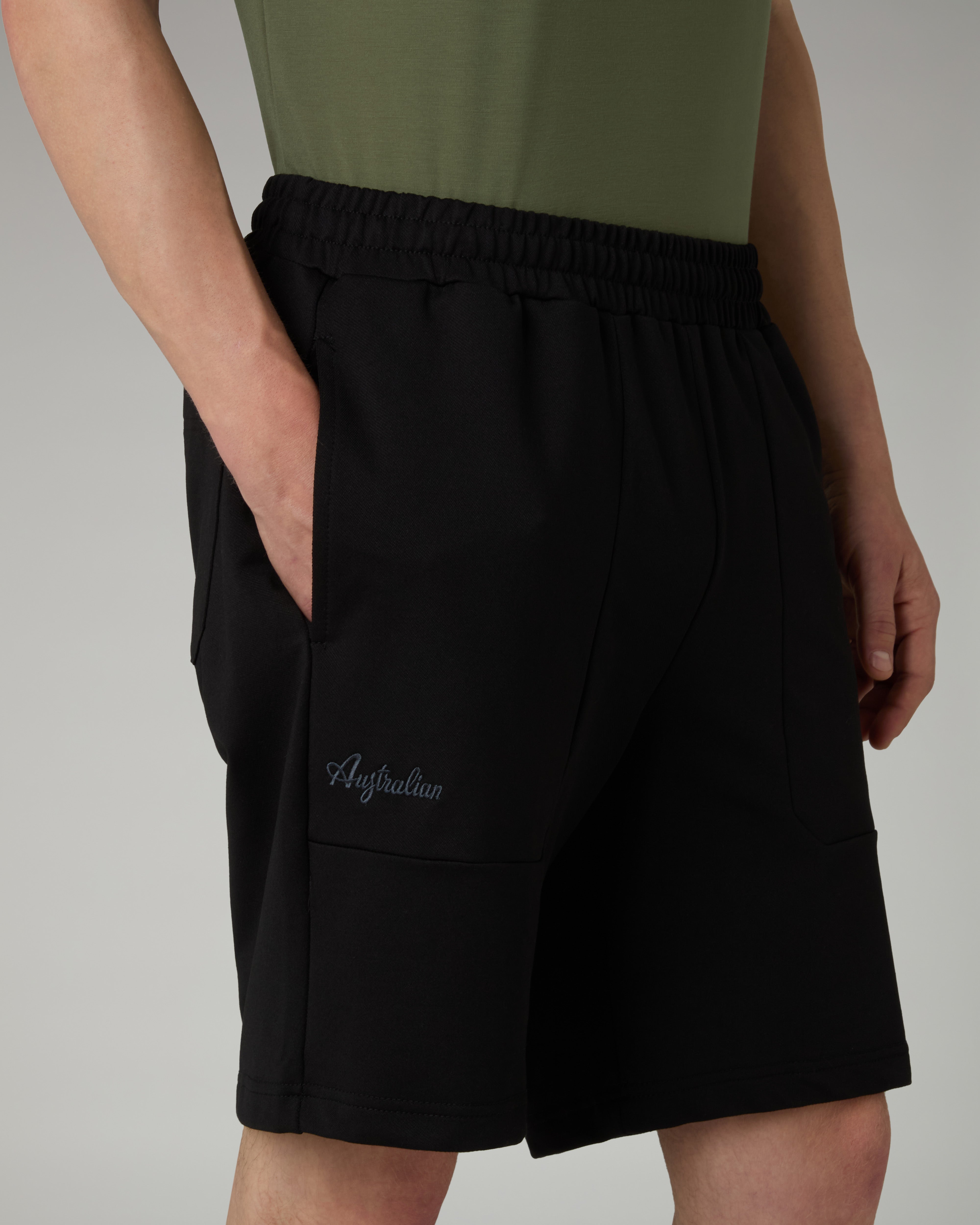 australian-poison-short-short-cotone-nero-con-coulisse image 4