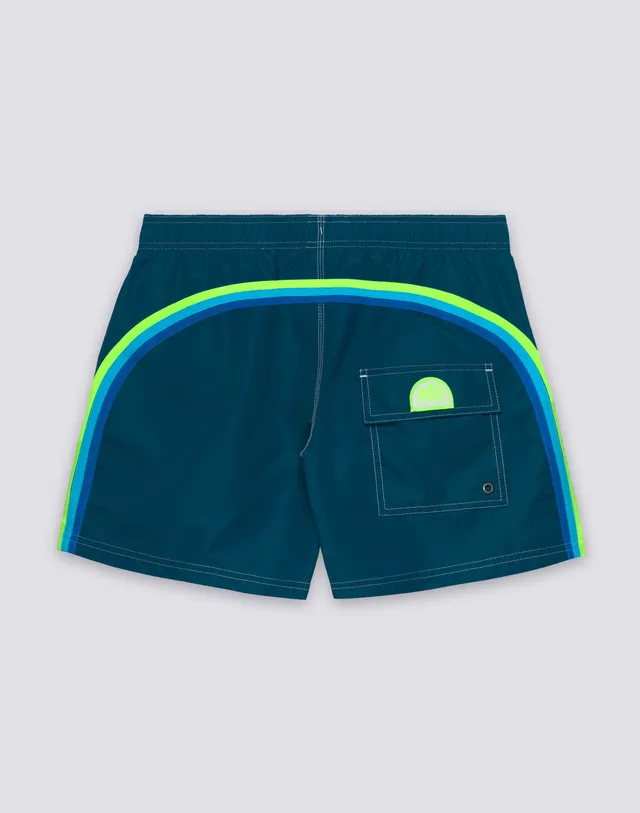 sundek-m504bdta100-costume-da-bagno-uomo-corto-iconic-taffeta-rainbow image 1