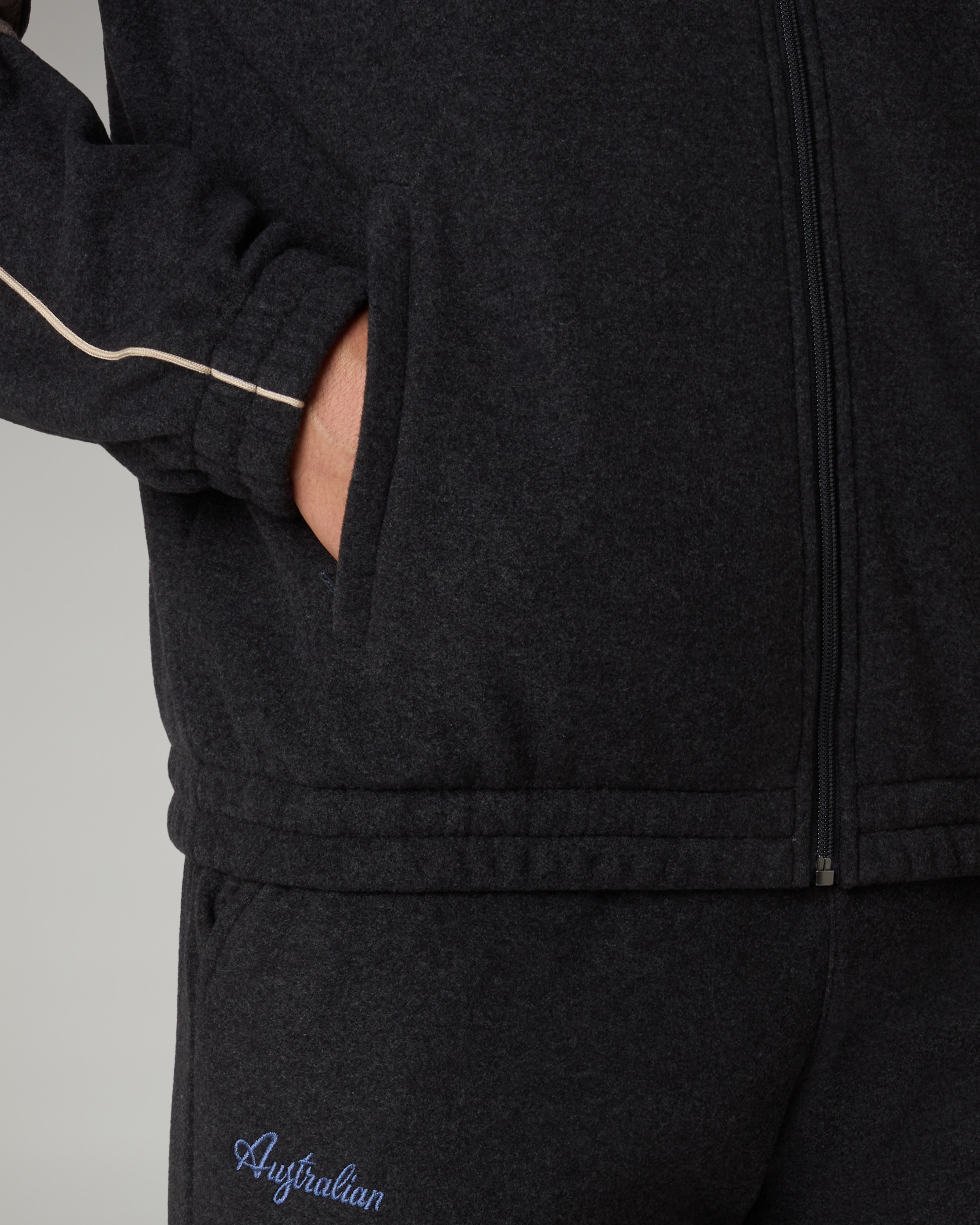 australian-color-block-softech-tracksuit-tuta-calda-antracite-made-in-italy image 5
