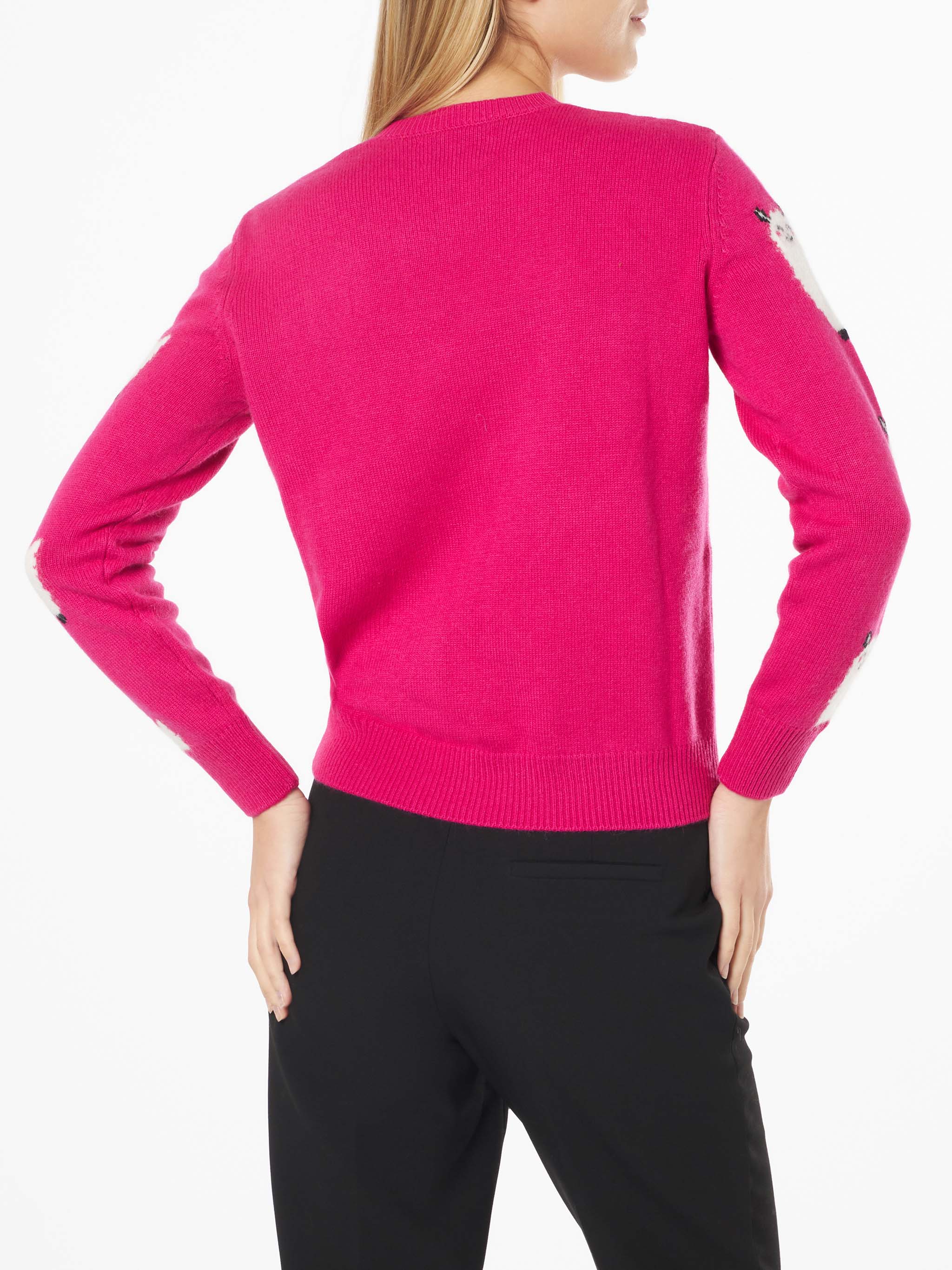 mc2-saint-barth-maglia-new-queen-in-tessuto-effetto-alpaca-fucsia-con-motivo-jac image 3