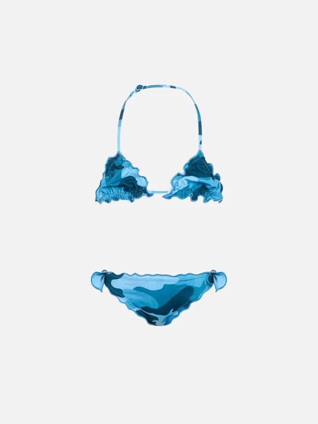 mc2-saint-barth-cris-bikini-a-triangolo-da-bambina-mimetico-light-blue image 1