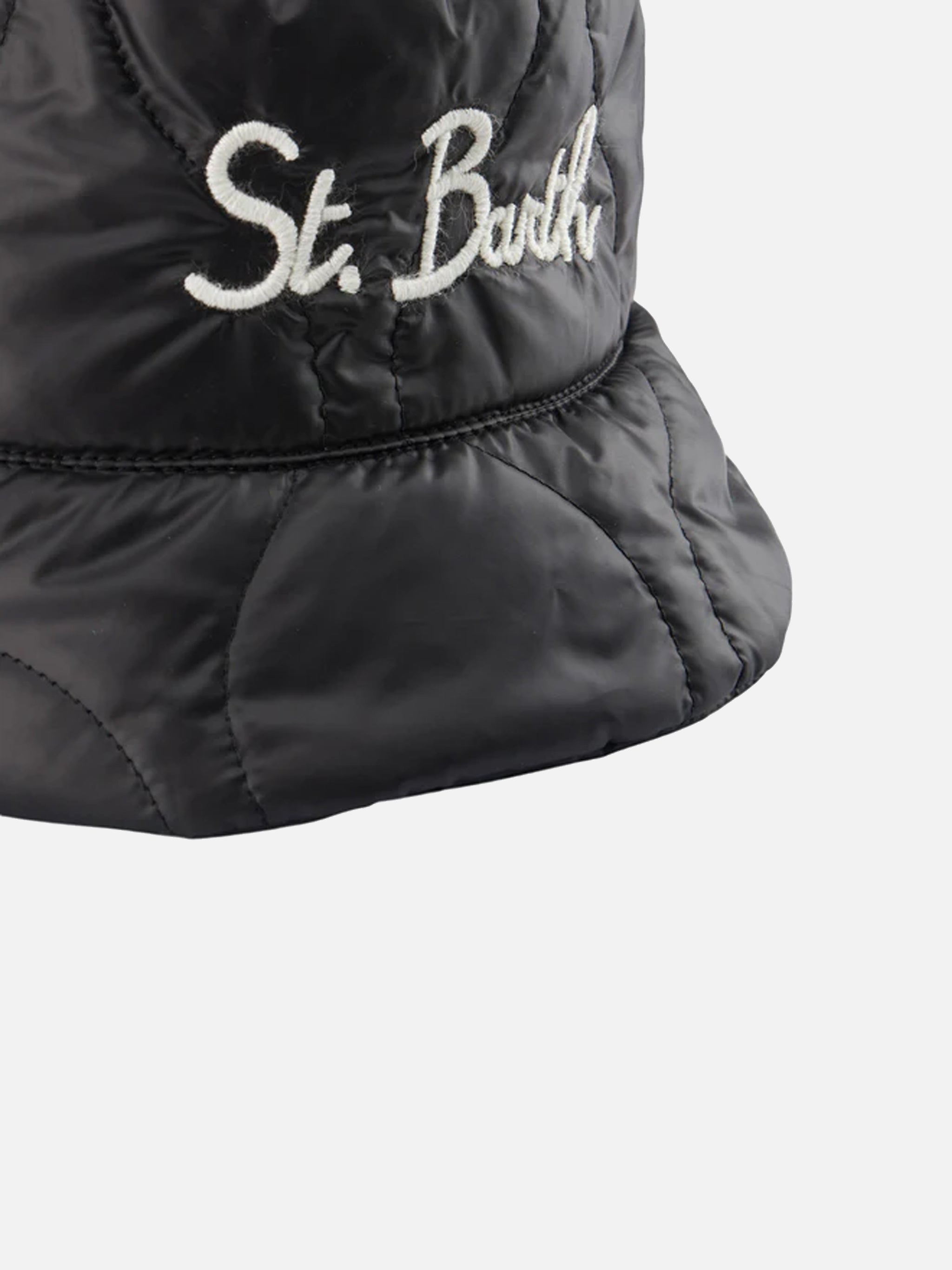 mc2-saint-barth-bucket-hat-jude-nero-tinta-unita-in-tessuto-tecnico-trapuntato image 2