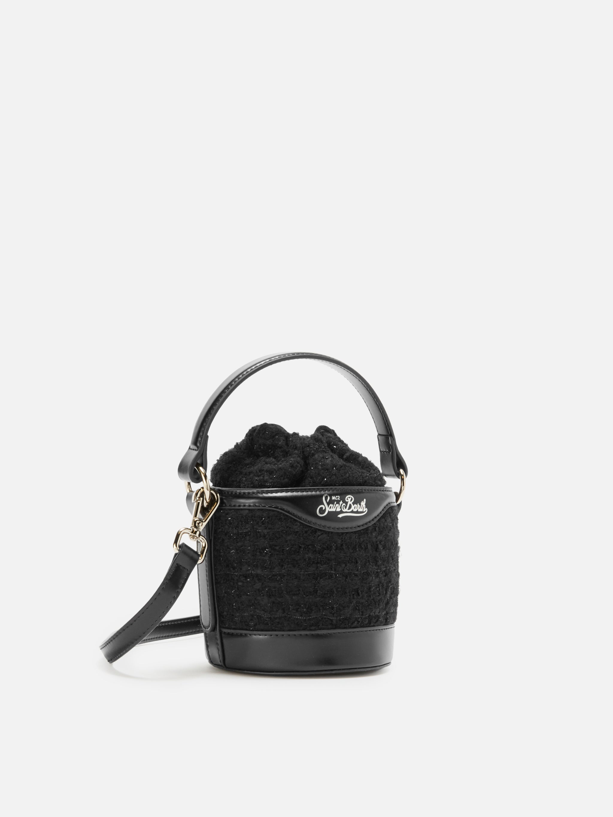 mc2-saint-barth-mila-tweed-borsa-a-secchiello-nero-12x12x12-cm image 3