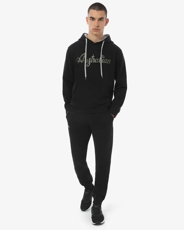 australian-fleece-logo-hoodie-felpa-sportswear-con-cappuccio image 1
