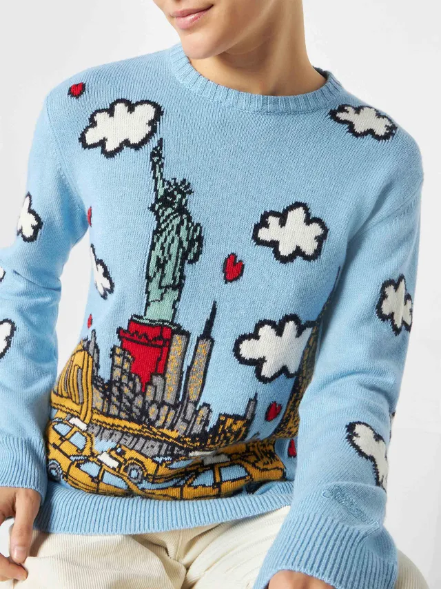 mc2-saint-barth-maglione-new-queen-stampa-new-york-azzurro image 1