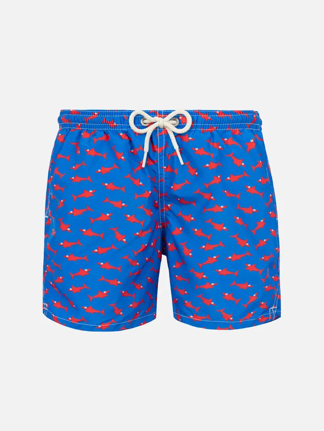 mc2-saint-barth-costume-boxer-bambino-squalo-rosso-su-azzurro image 1