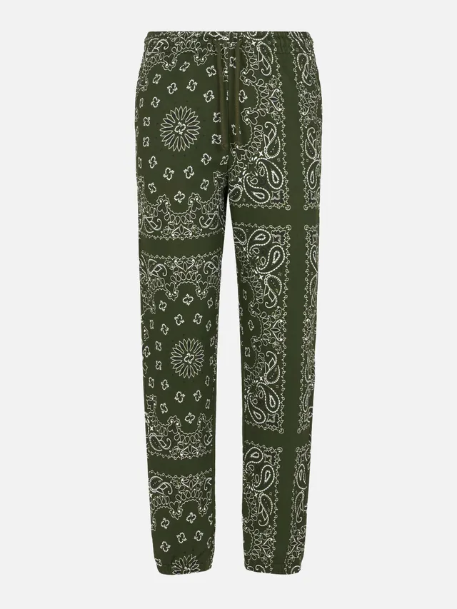 mc2-saint-barth-oda-pantalone-donna-felpa-bandana-verde image 1